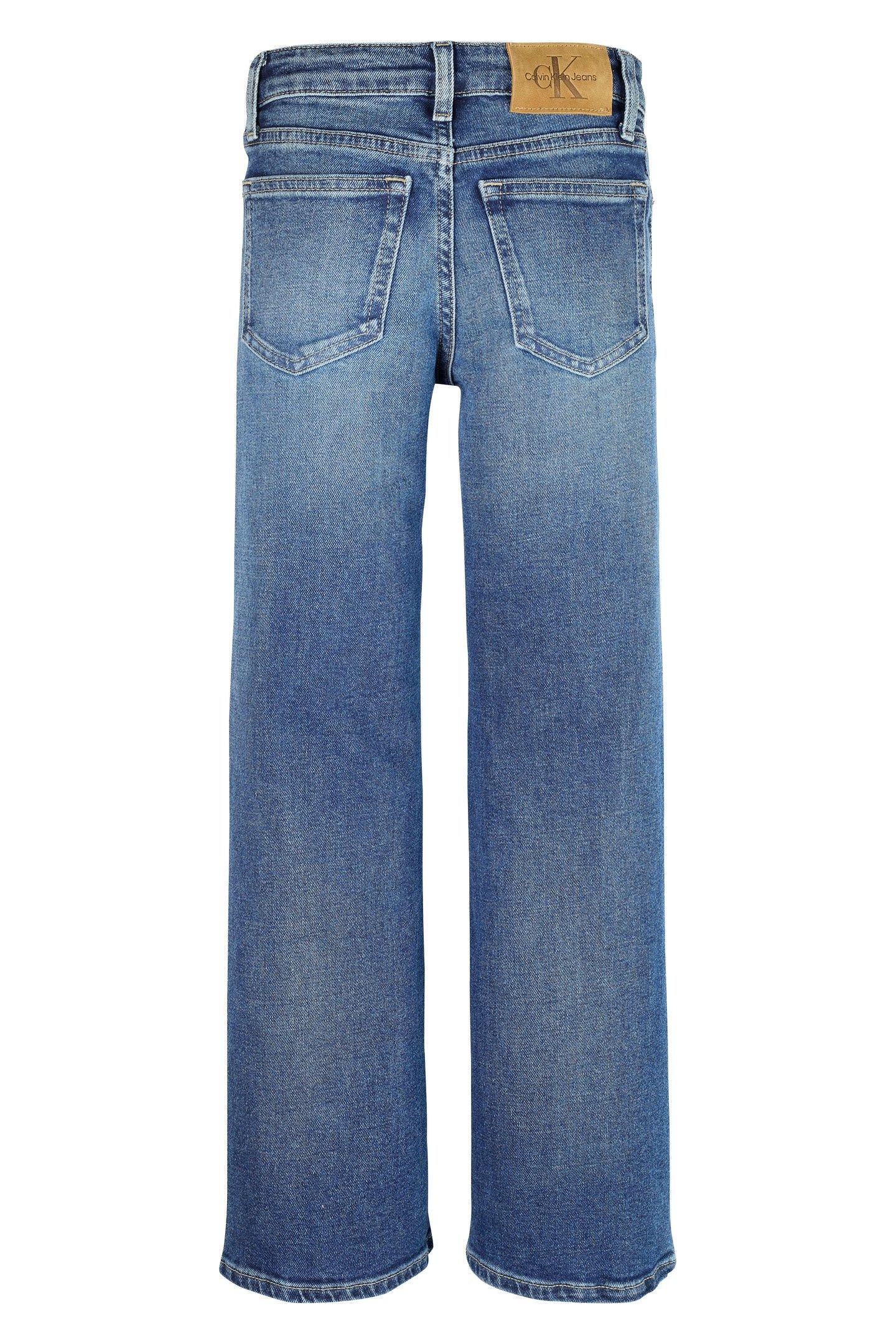 GIRLS HIGH RISE WIDE LEG DARK BLUE 2