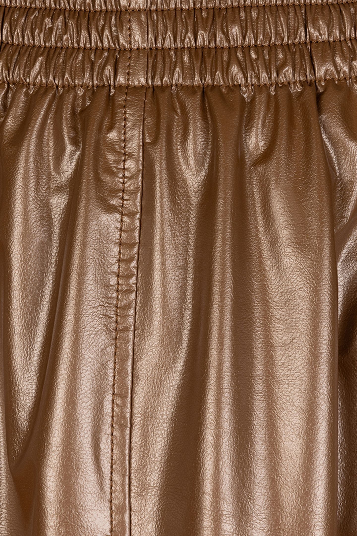 SKIRT LONG METALLIC PU BRONZE METALLIC 7
