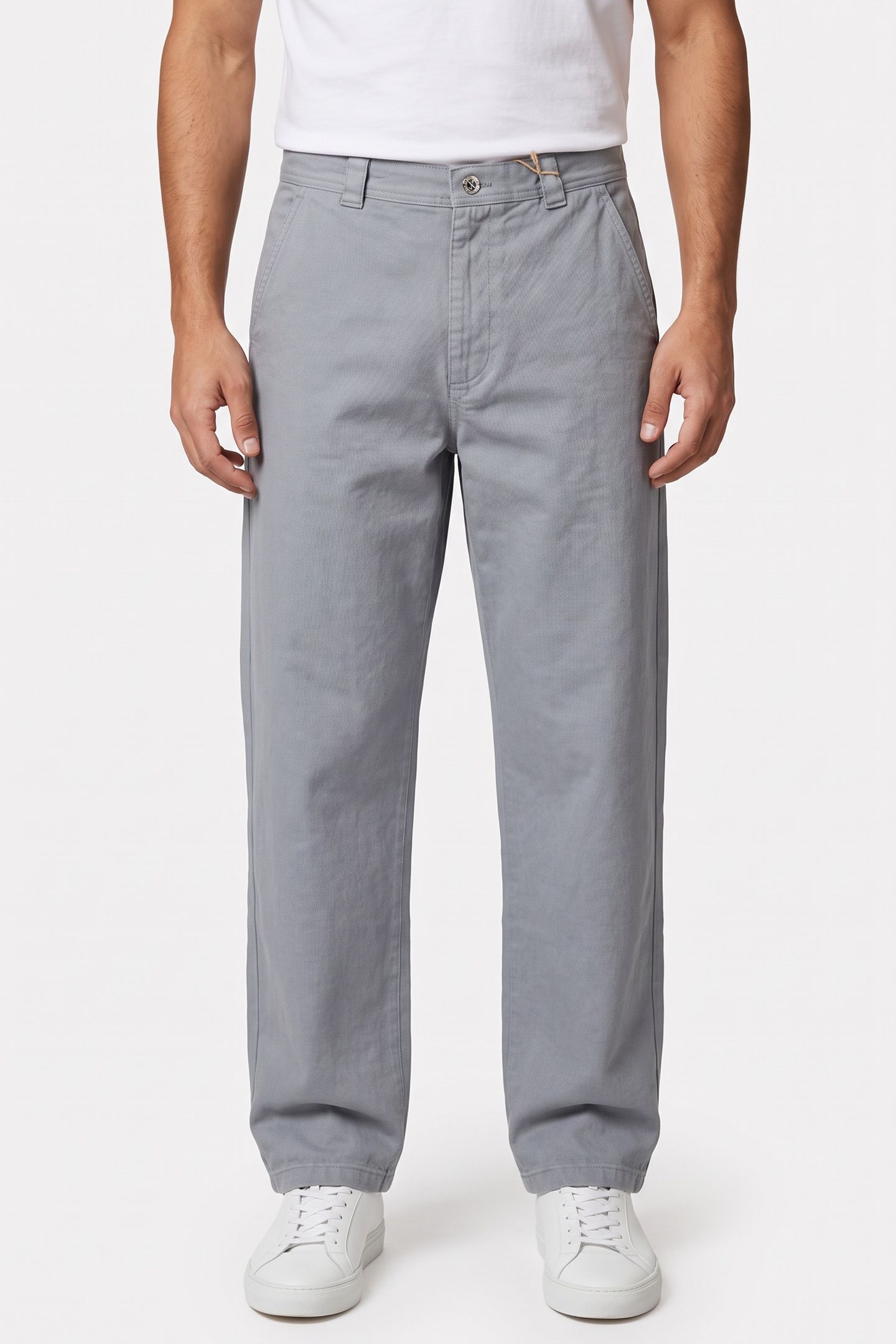 UNISEX CHINOS BLUE GREY 2