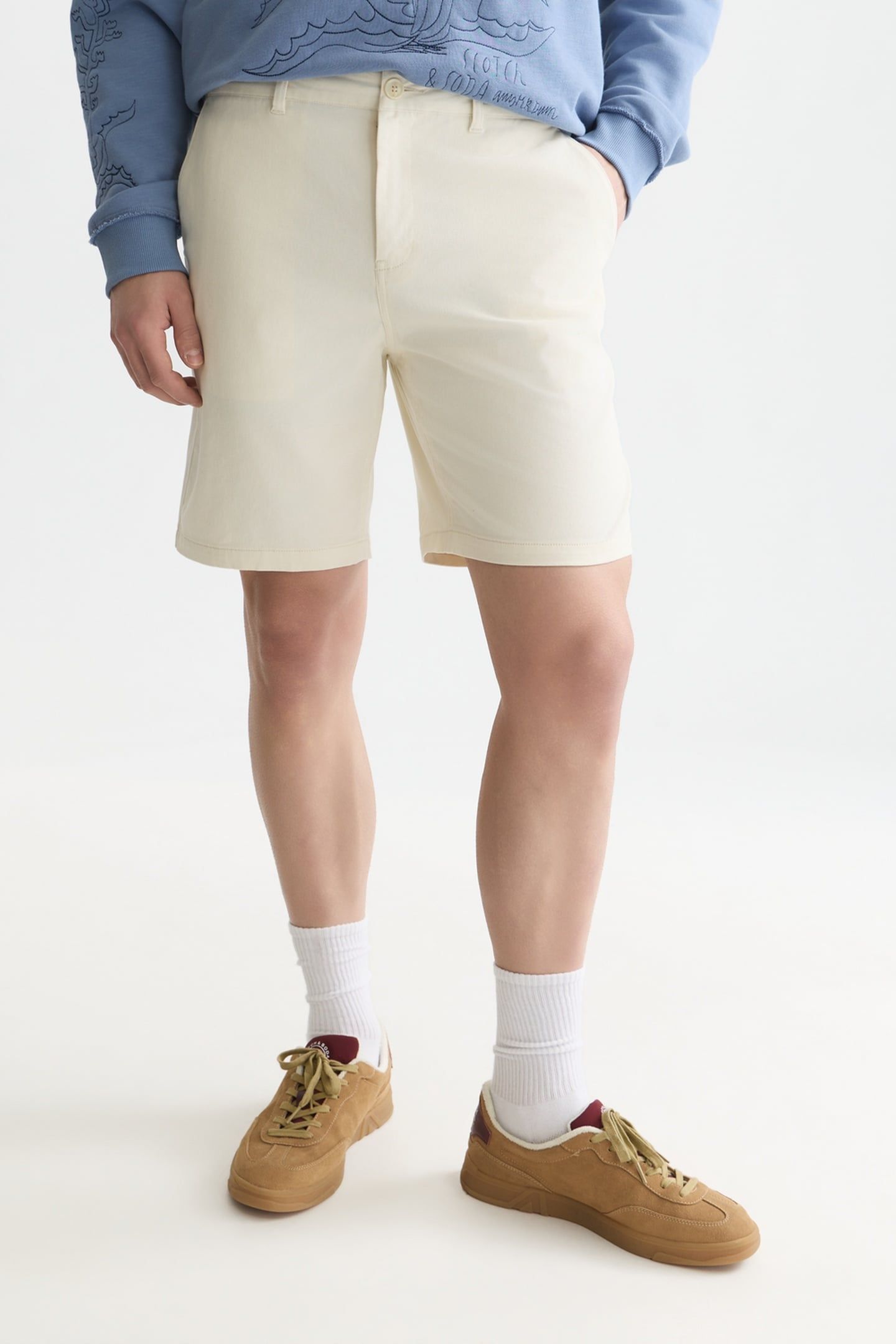 SEASONAL CORE STUART COTTON TWILL REGULAR-FIT SHORTS LIGHT B 1