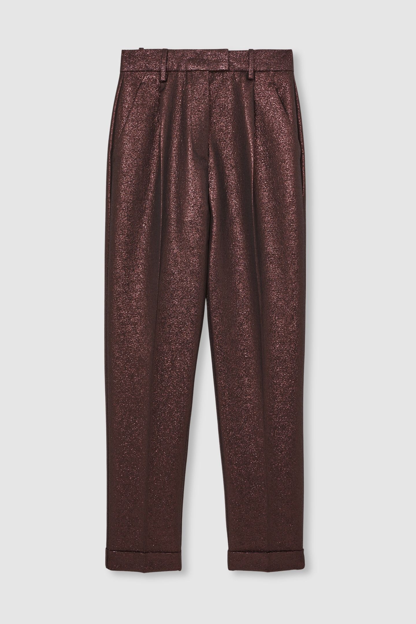 SPARKLE TAPER TROUSER BURGUNDY 5
