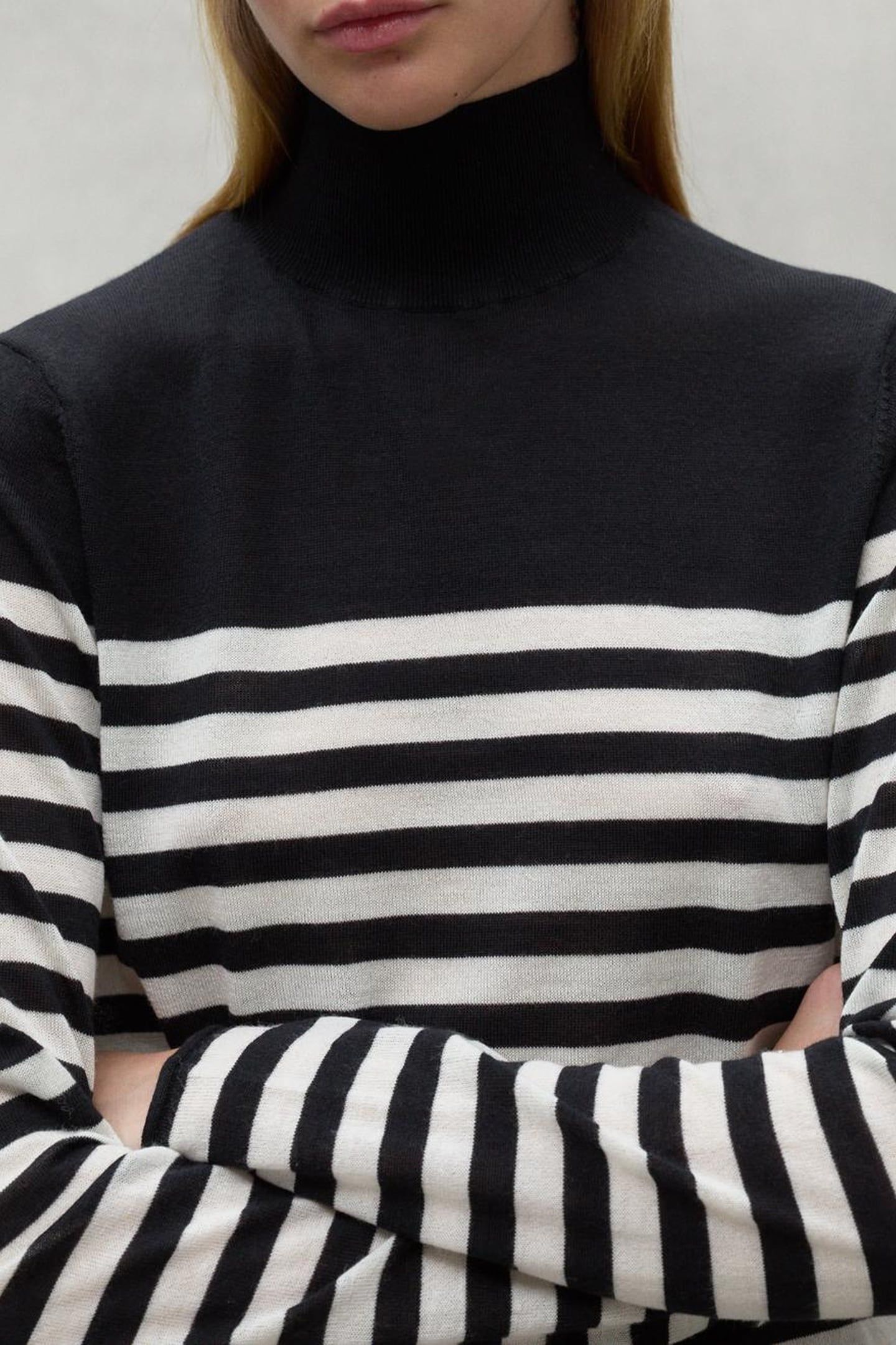 FAYAALF STRIPES KNIT BLACK 5