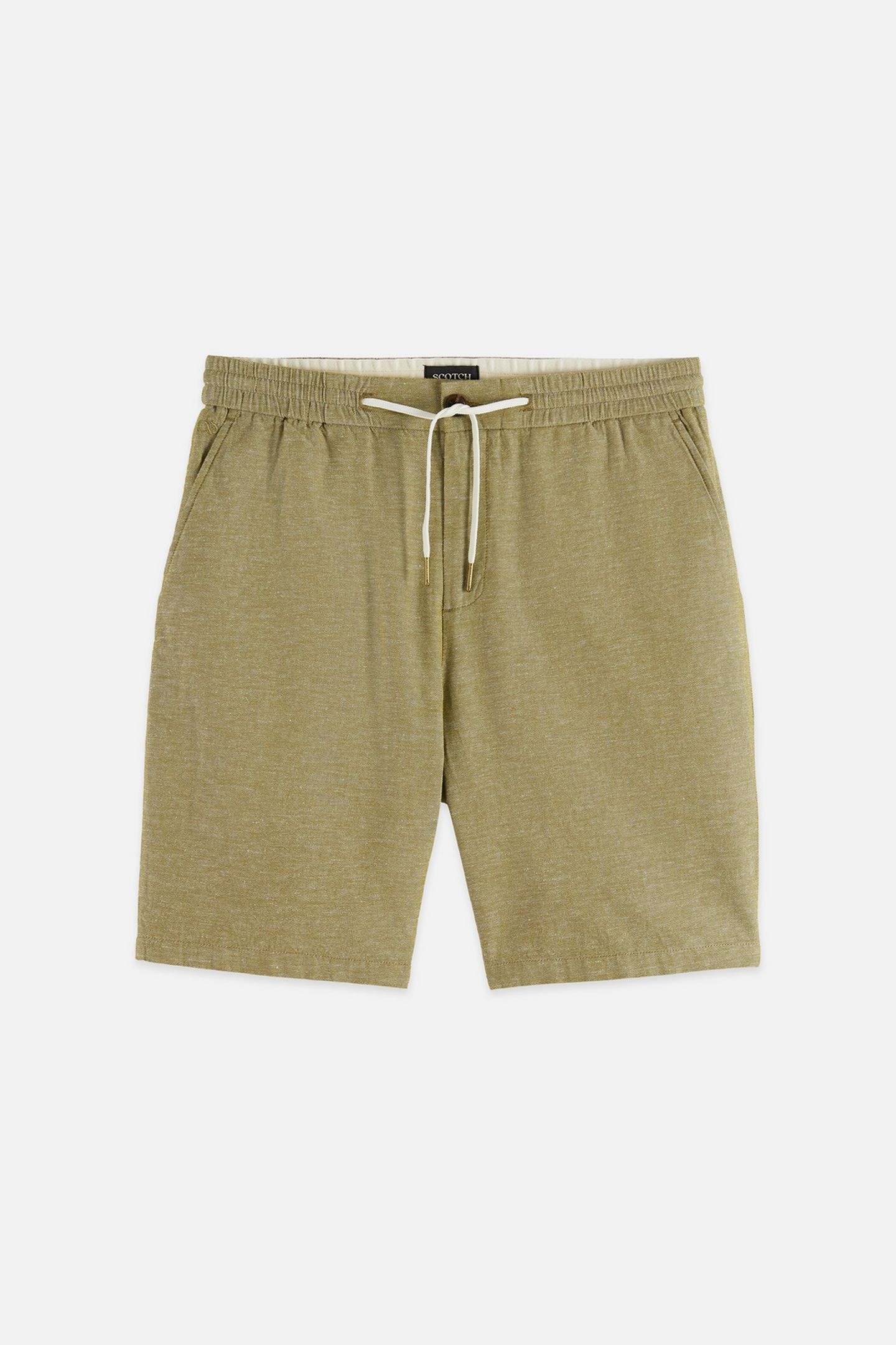 SEASONAL CORE FAVE COTTON LINEN REGULAR-FIT CHINO SHORTS DAR 4