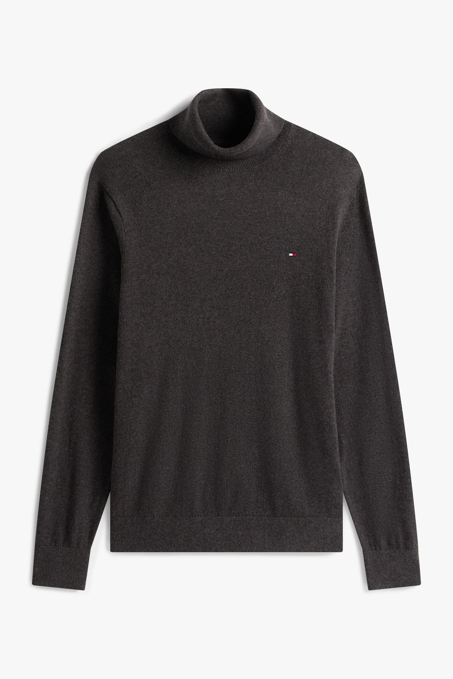 PIMA COTTON CASHMERE SWEATER DARK GREY HEATHER 2