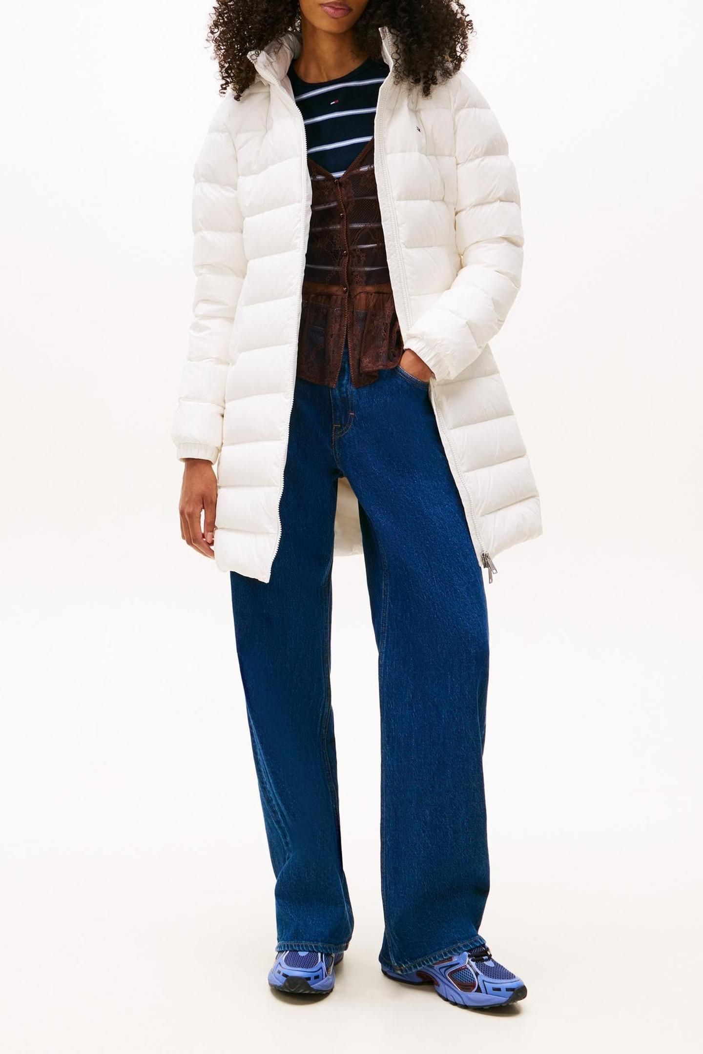 ESSENTIAL HOODED COAT WHITE 4