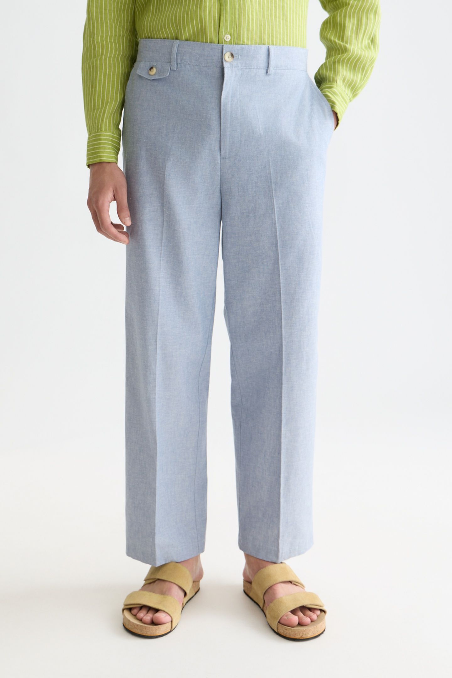 OTIS TAILORED COTTONLINEN RELAXED STRAIGHTFIT JOGGER NAVY 1
