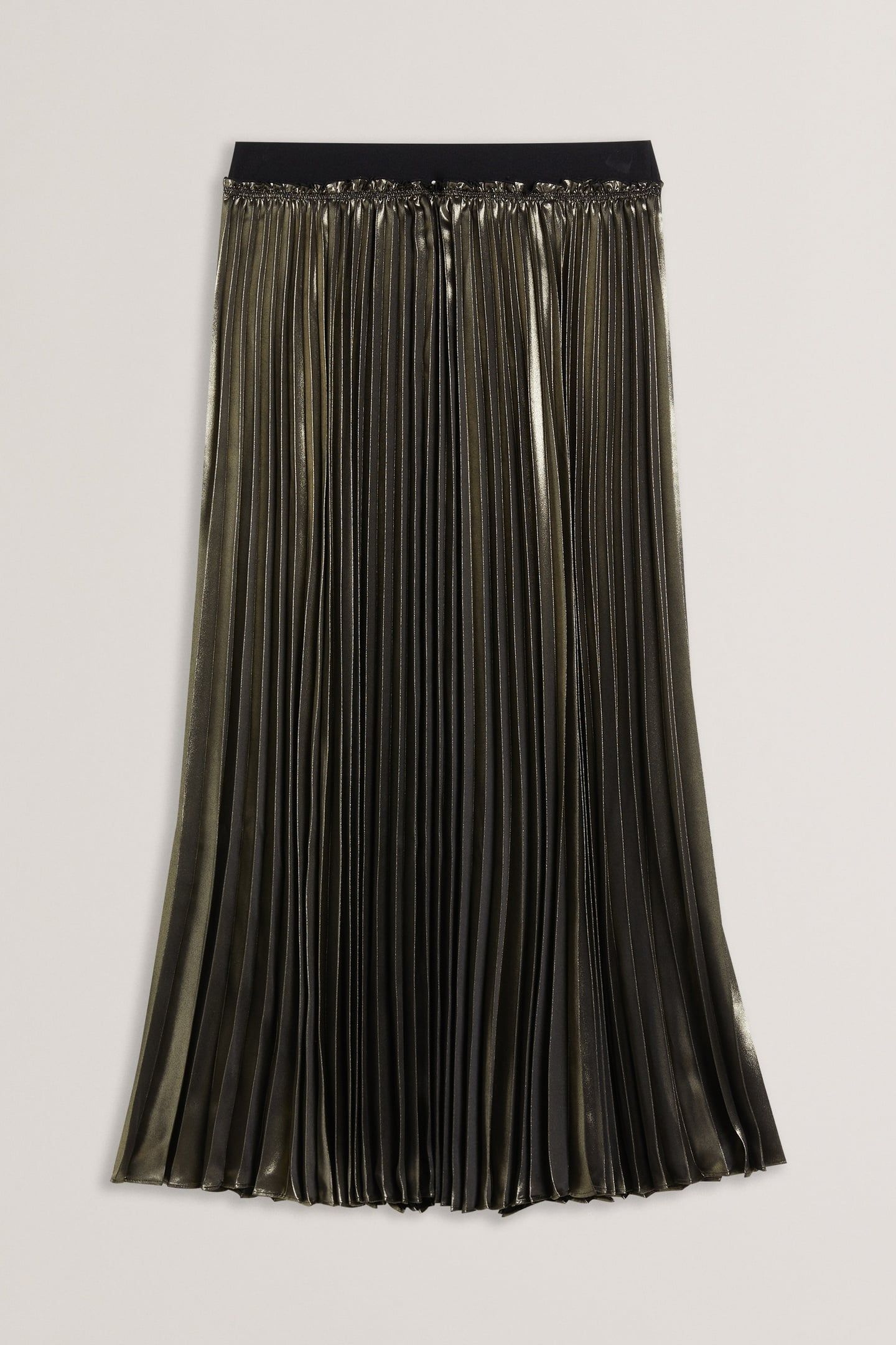 WMS KESE METALLIC PLEATED MIDI SKIRT GOLD 4