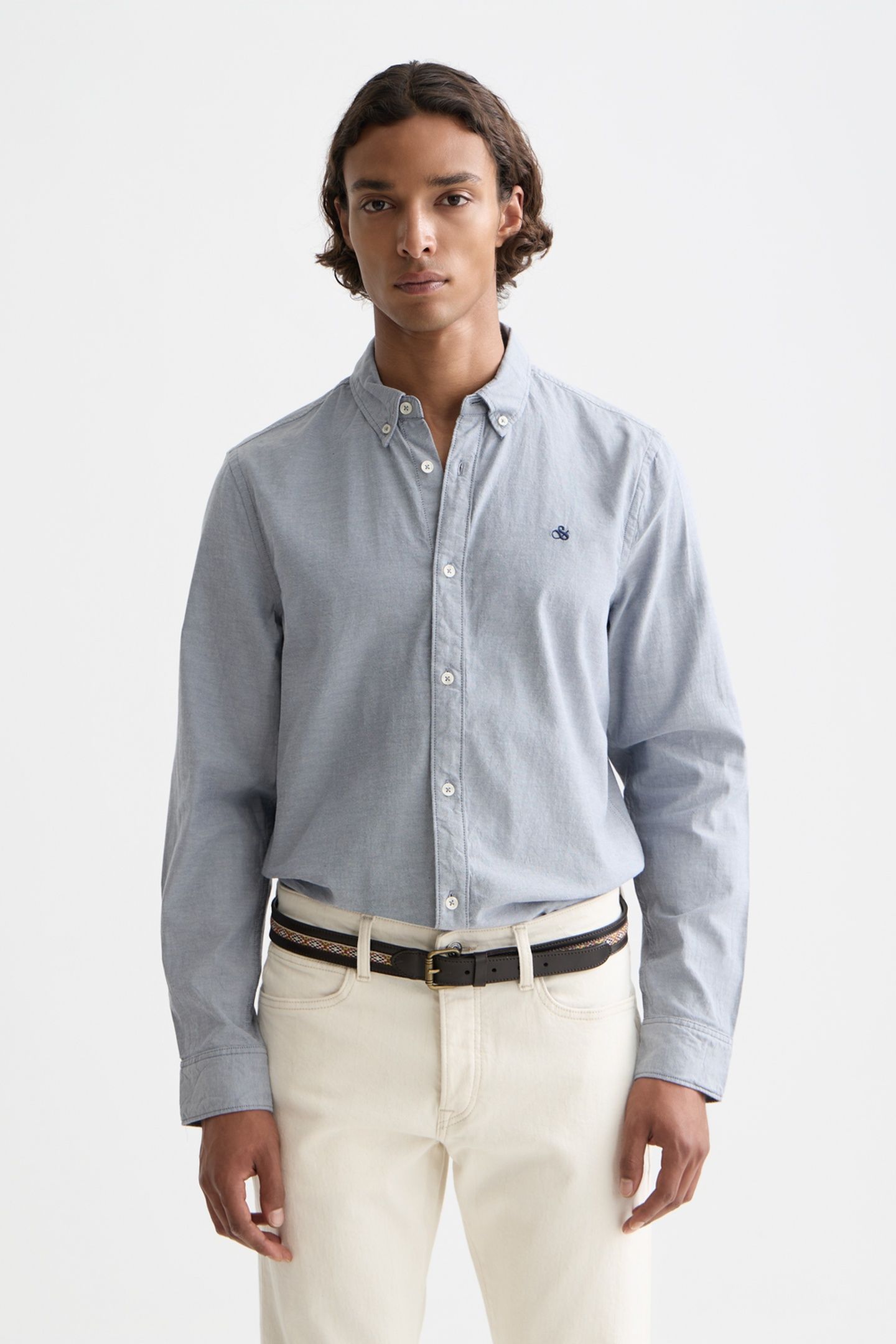 SEASONAL CORE SOLID OXFORD REGULAR-FIT SHIRT NAVY 1