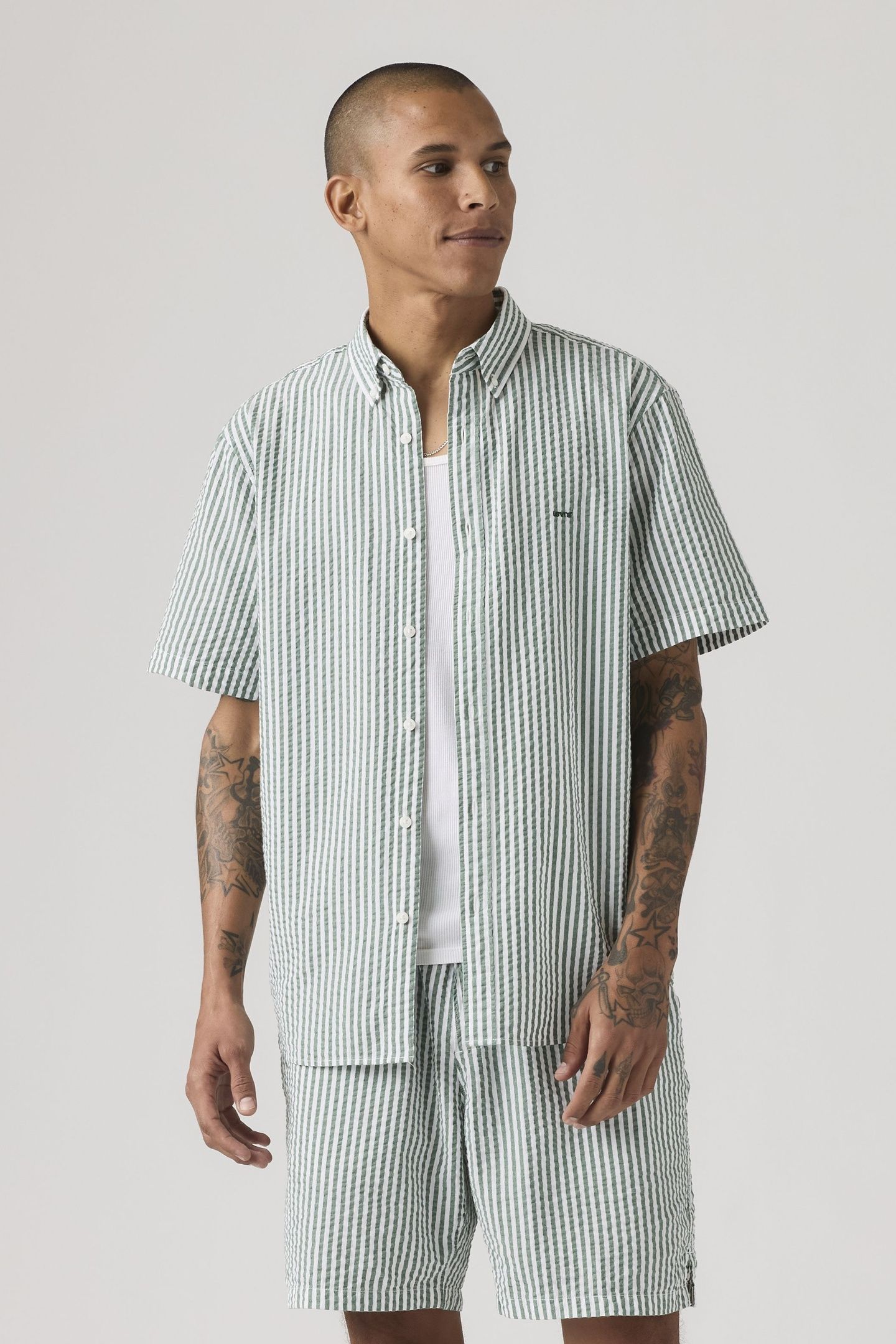 SHORT SLEEVE AUTHENTIC BUTTON-DOWN SHIRT 2