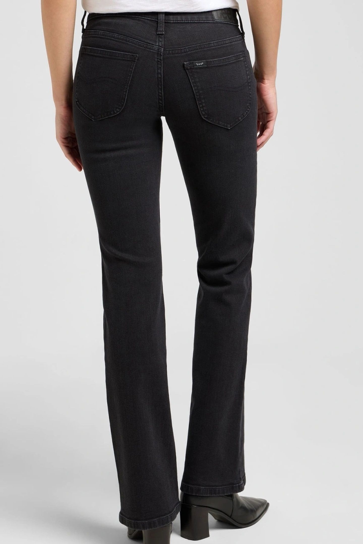 JESSICA NATURAL POWER LOW RISE BOOTCUT JEANS DENIM BLACK 2