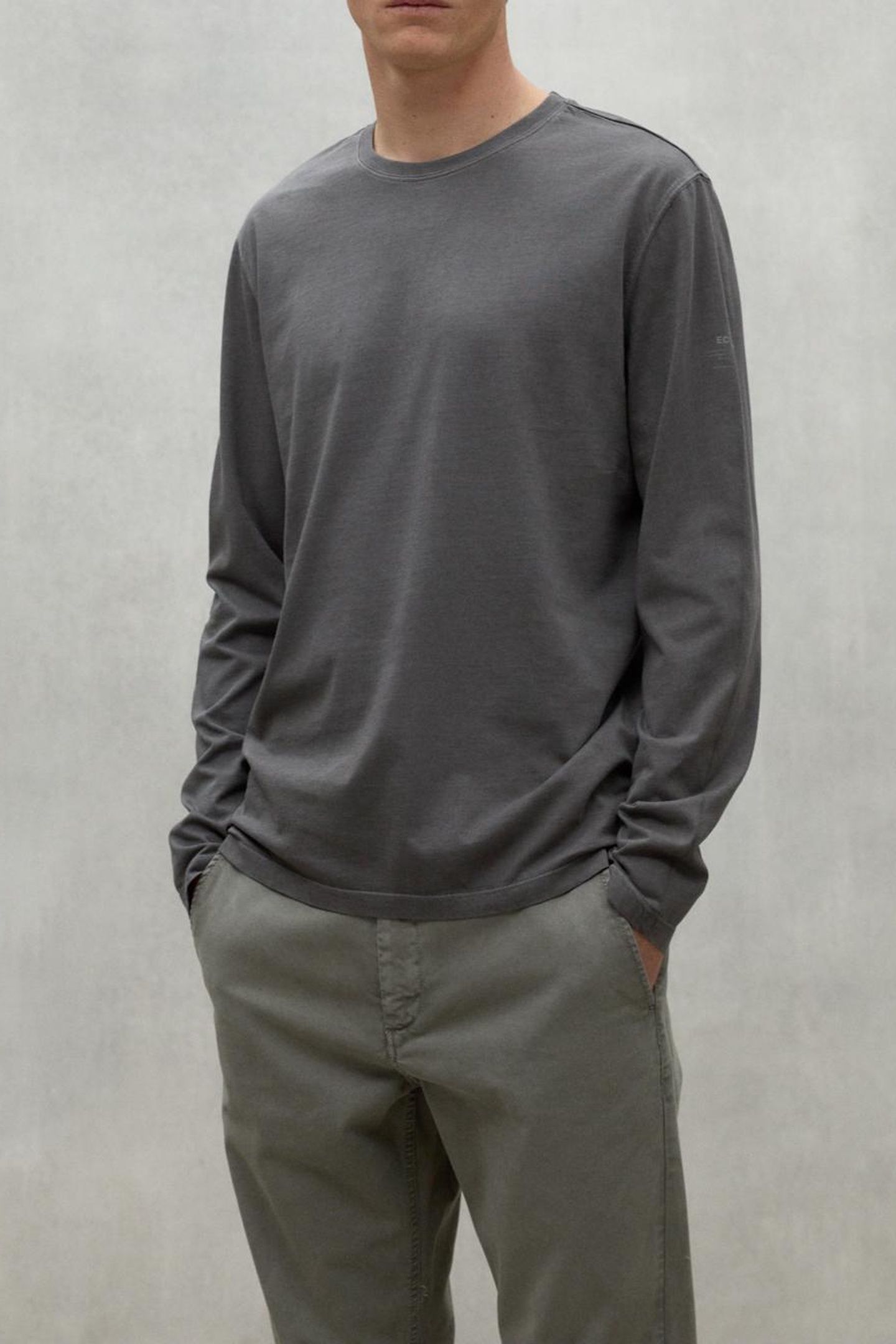 LAREDOALF LONG SLEEVE T-SHIRT ASPHALT 1