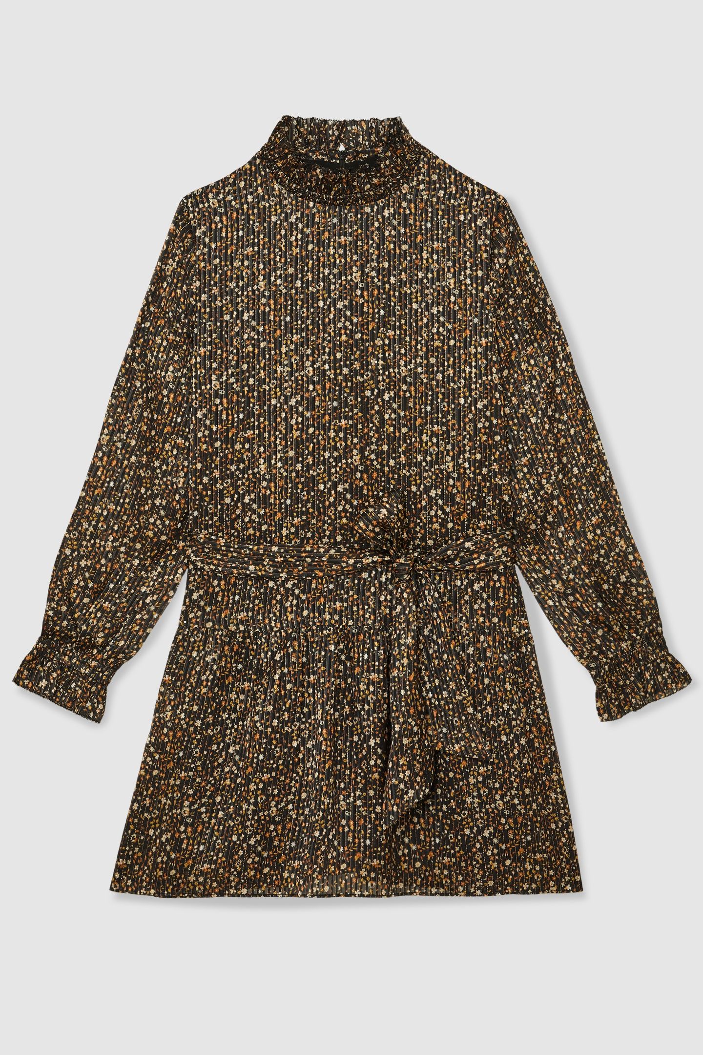 FLORAL LUREX FLIPPY PRINT BLACK 5