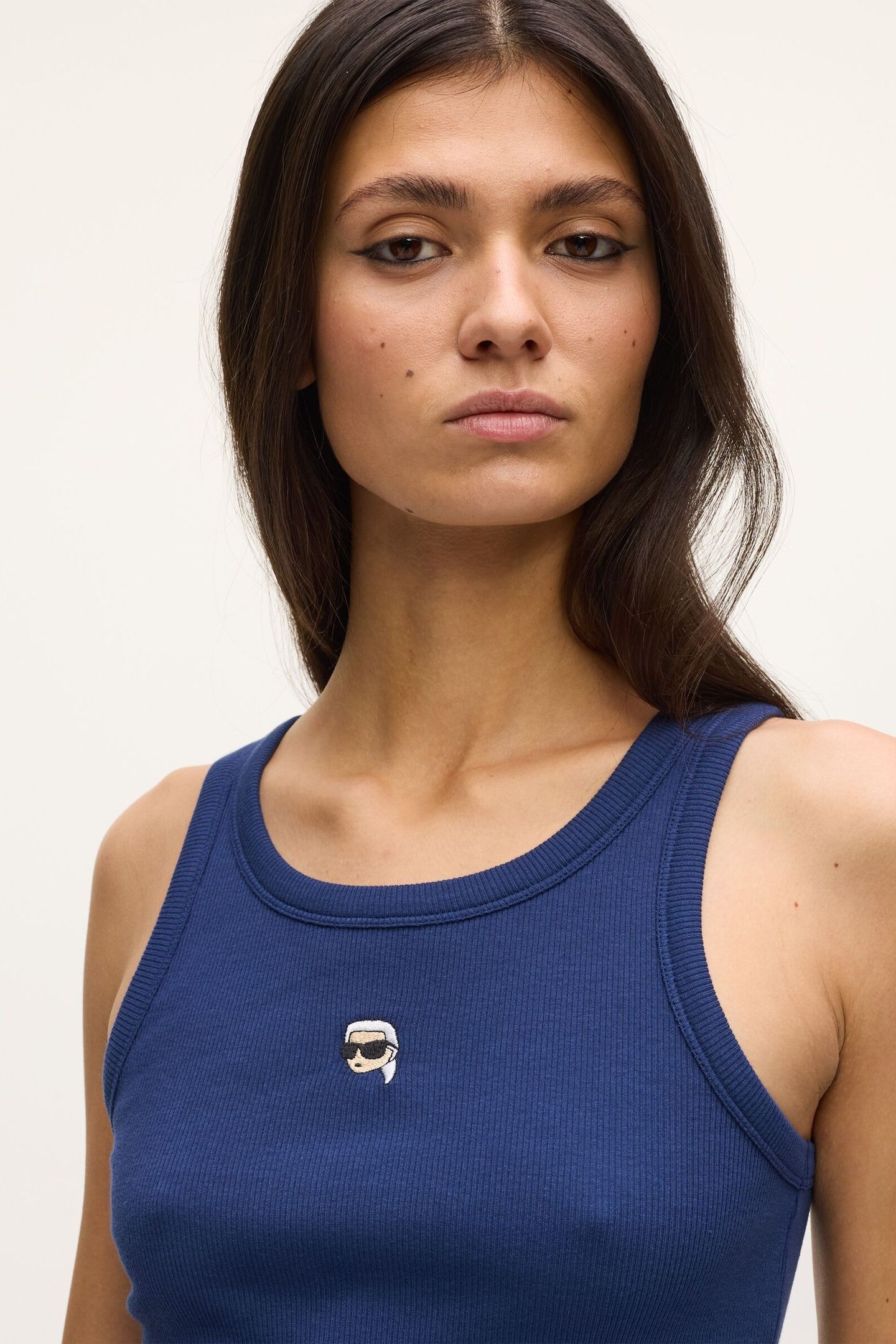 IKON RIBBED TANK TOP MEDIEVAL BLUE 6