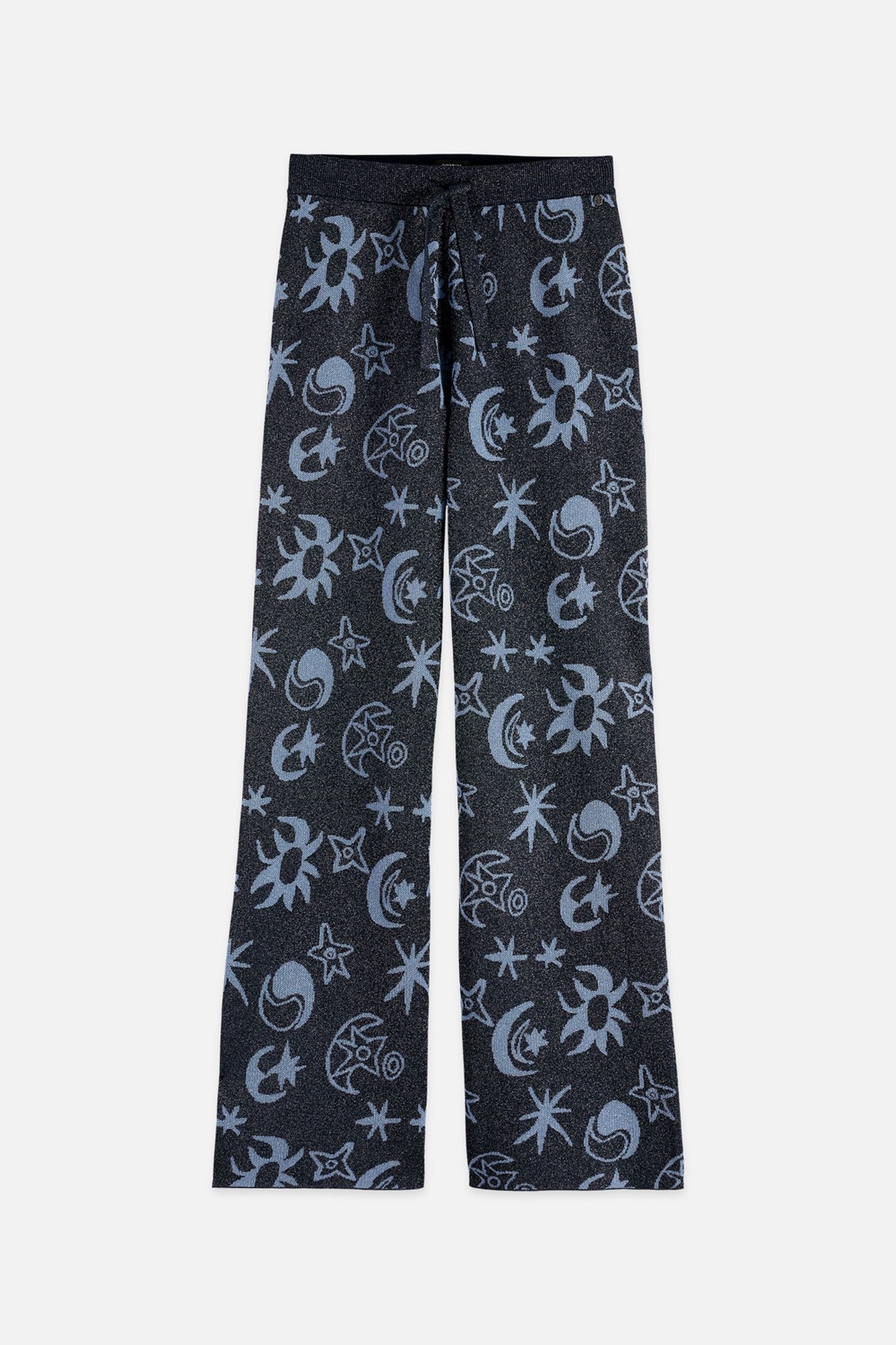 JACQUARD KNITTED TROUSERS COSMIC SKY SPACED CARBON 4