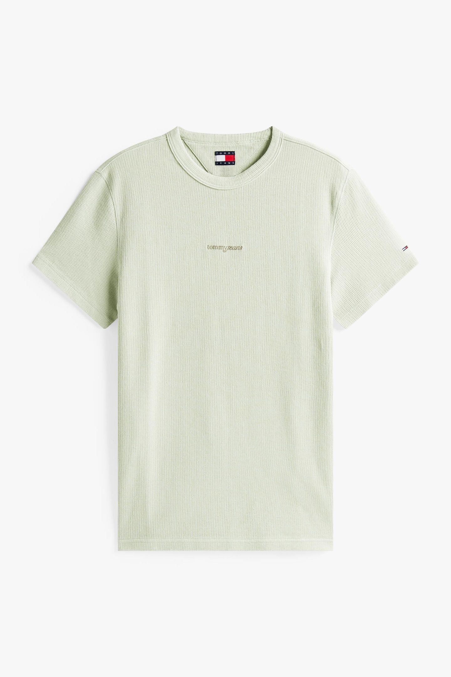 TJM SLIM WAFFLE TEE MISTY SAGE 4