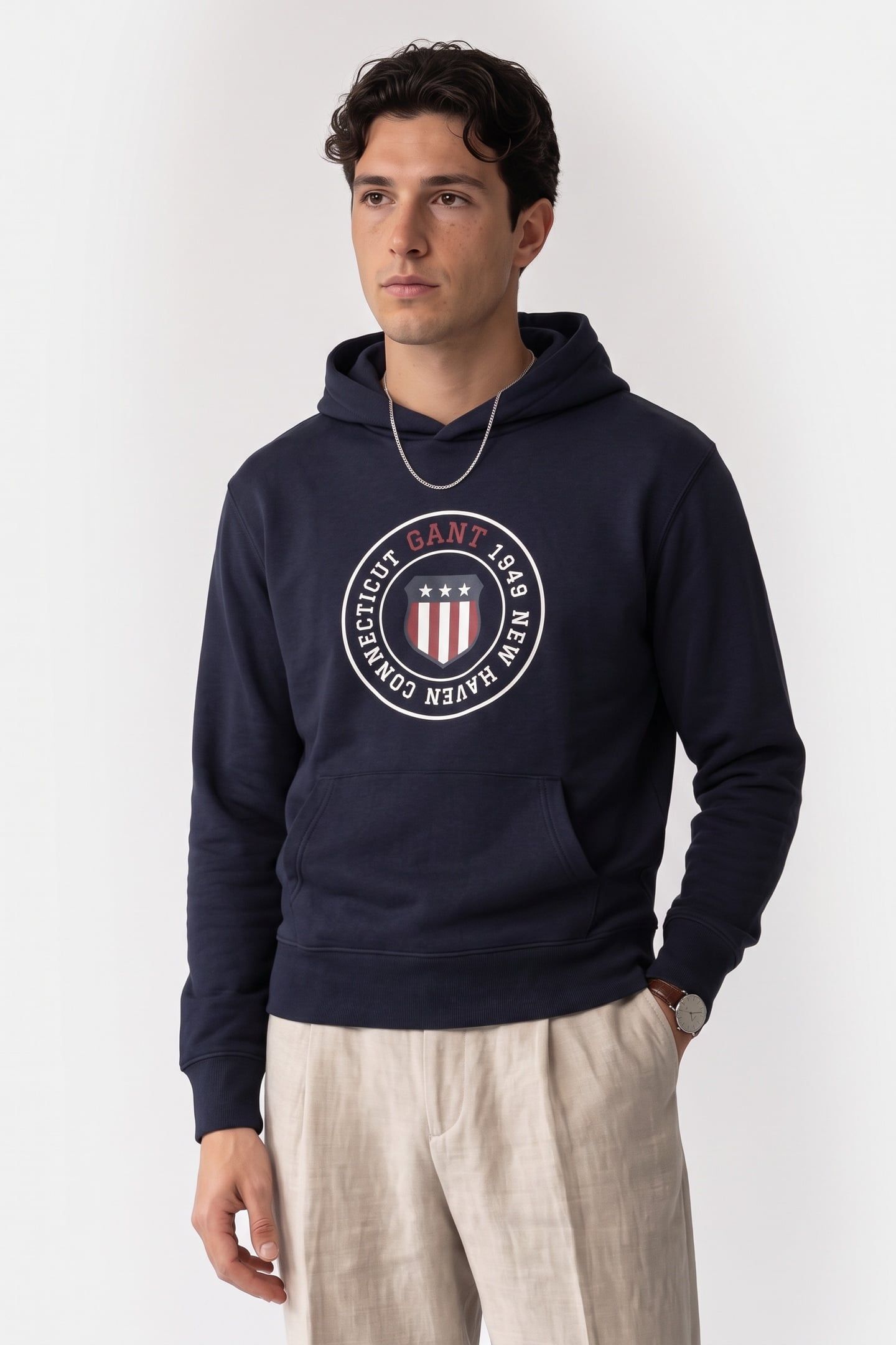 GRAPHIC HOODIE EVENING BLUE 1