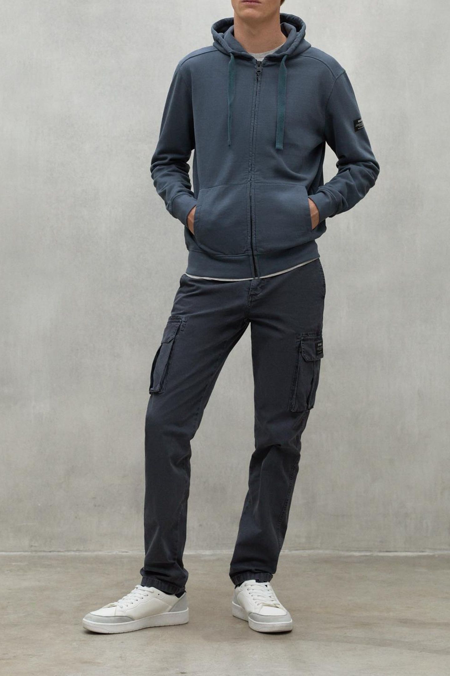 NEREAALF SWEATSHIRT STEEL BLUE 3