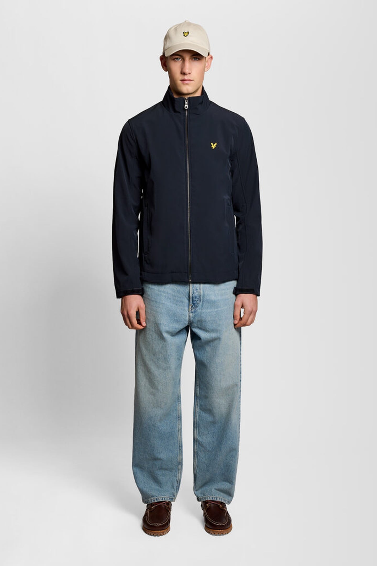 MESH BACK SOFTSHELL FUNNEL NECK JACKET DARK NAVY 3