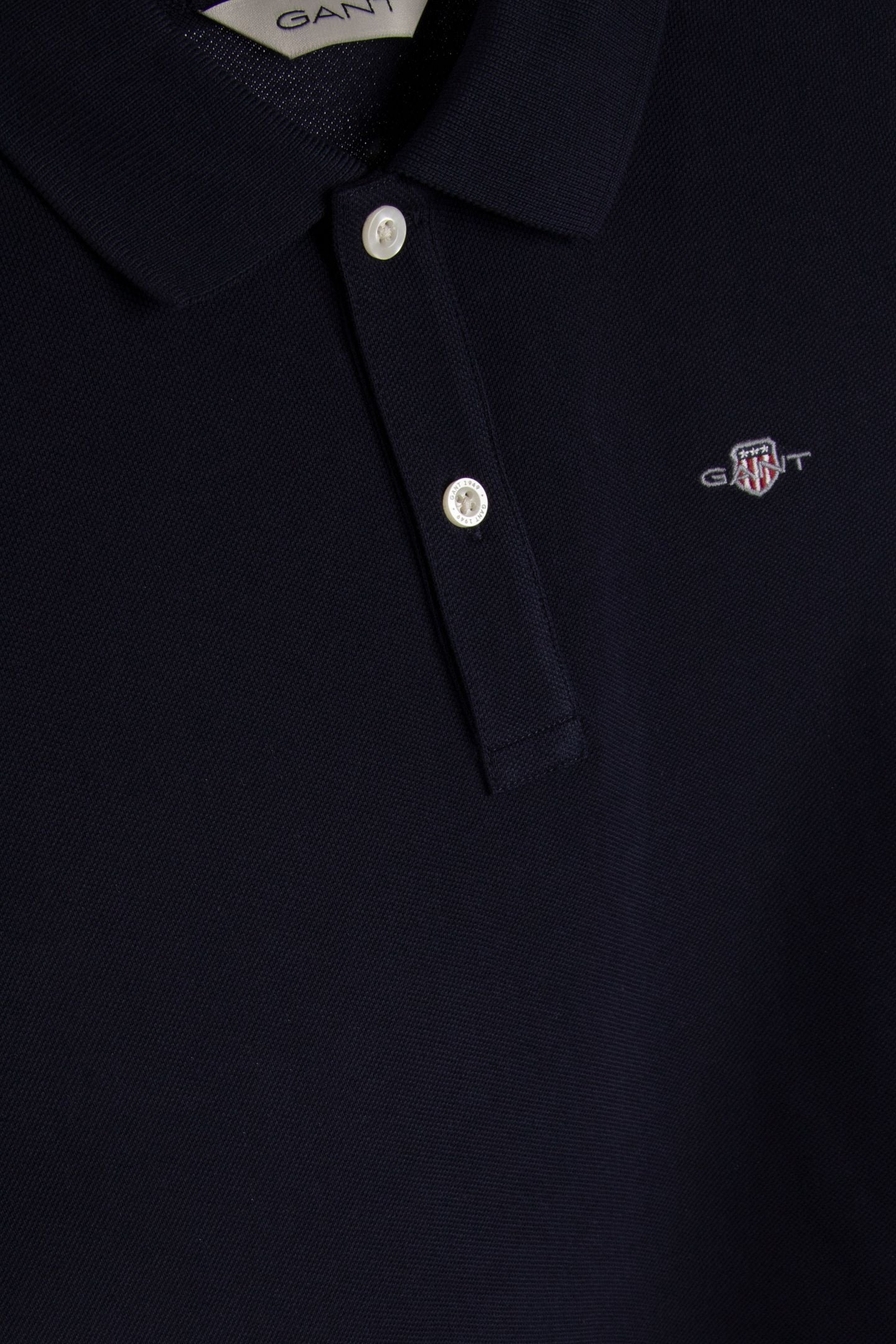 KIDS UNISEX SHIELD LS PIQUE POLO EVENING BLUE 5