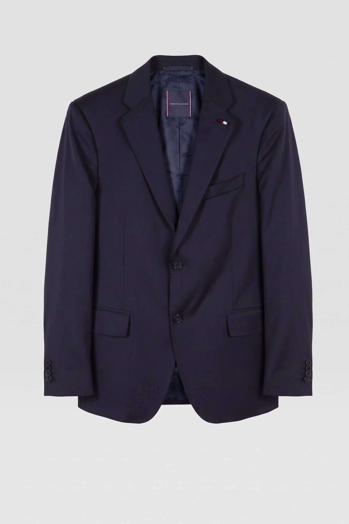 STRETCH TWILL WOOL SUITING JACKET BLUE 3