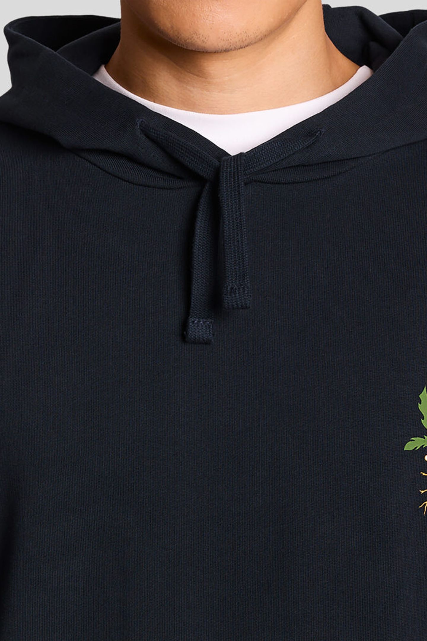 DANDELION SCRIPT GRAPHIC HOODIE DARK NAVY 6