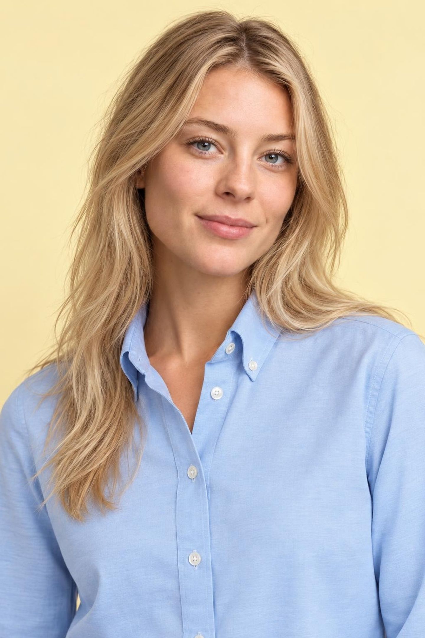 SOLID STRETCH OXFORD SHIRT LIGHT BLUE 7