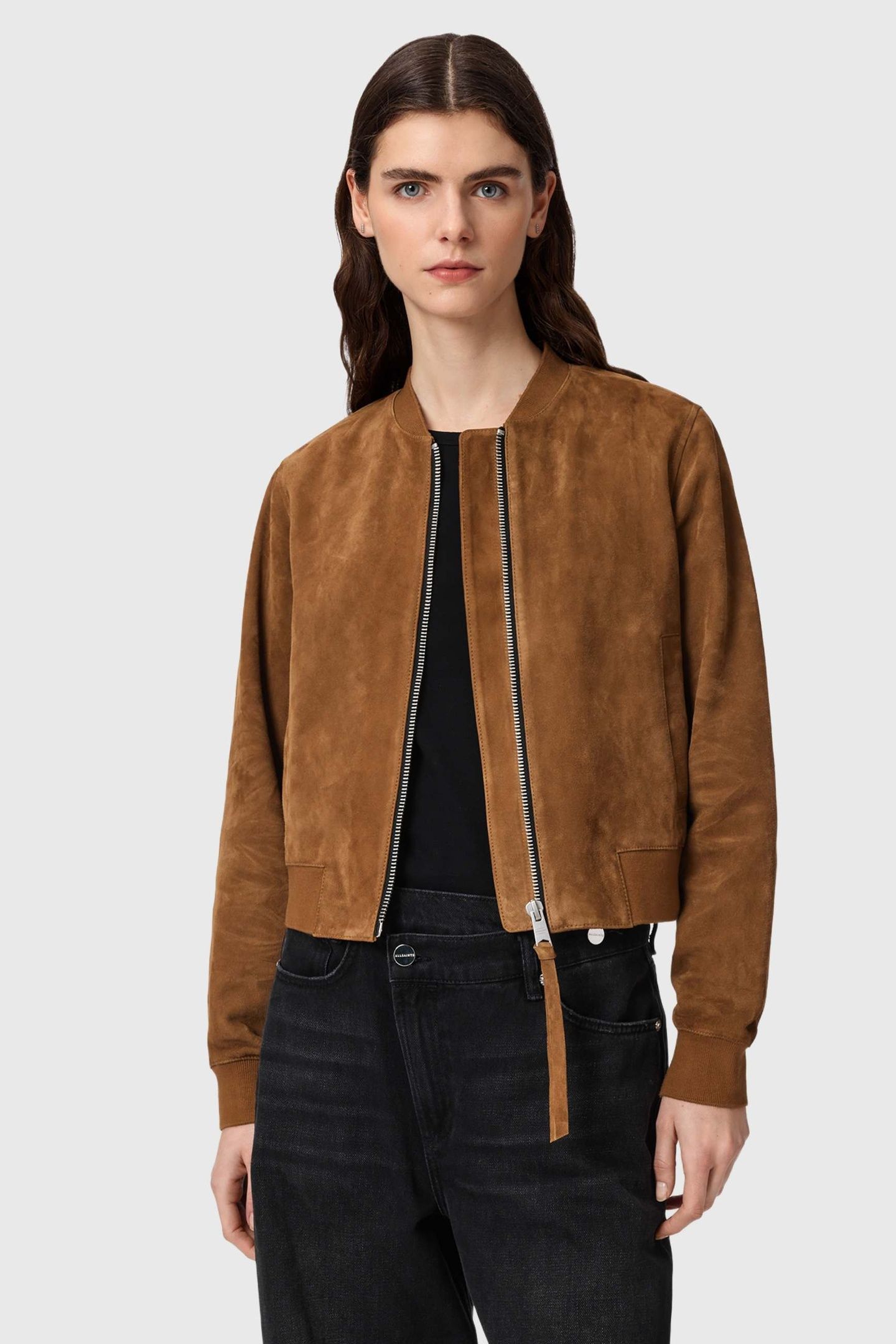 ORTEN SUEDE BOMBER SUGAR BROWN 1