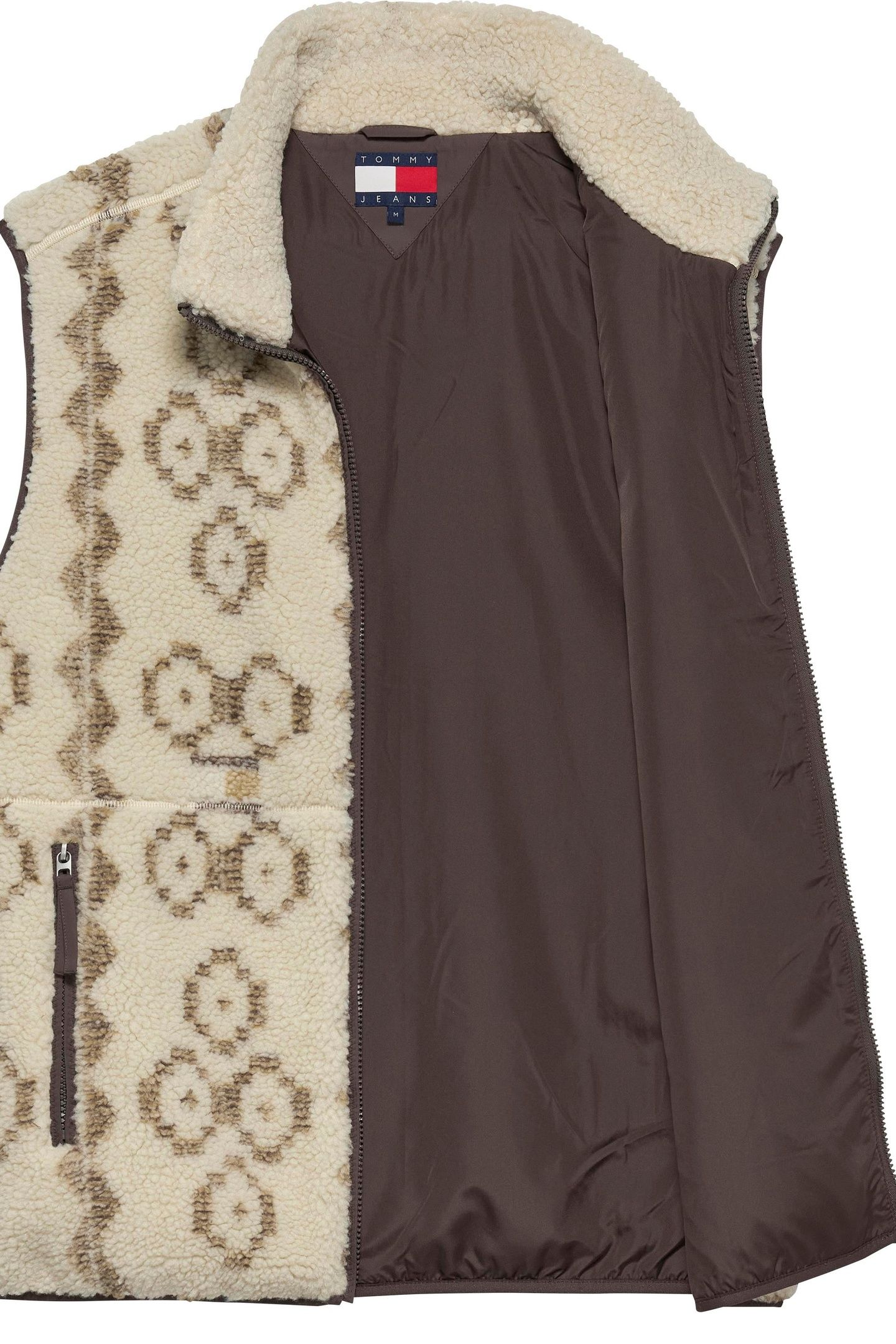 TJM TEDDY AOP VEST BLACK WALNUT AOP 3