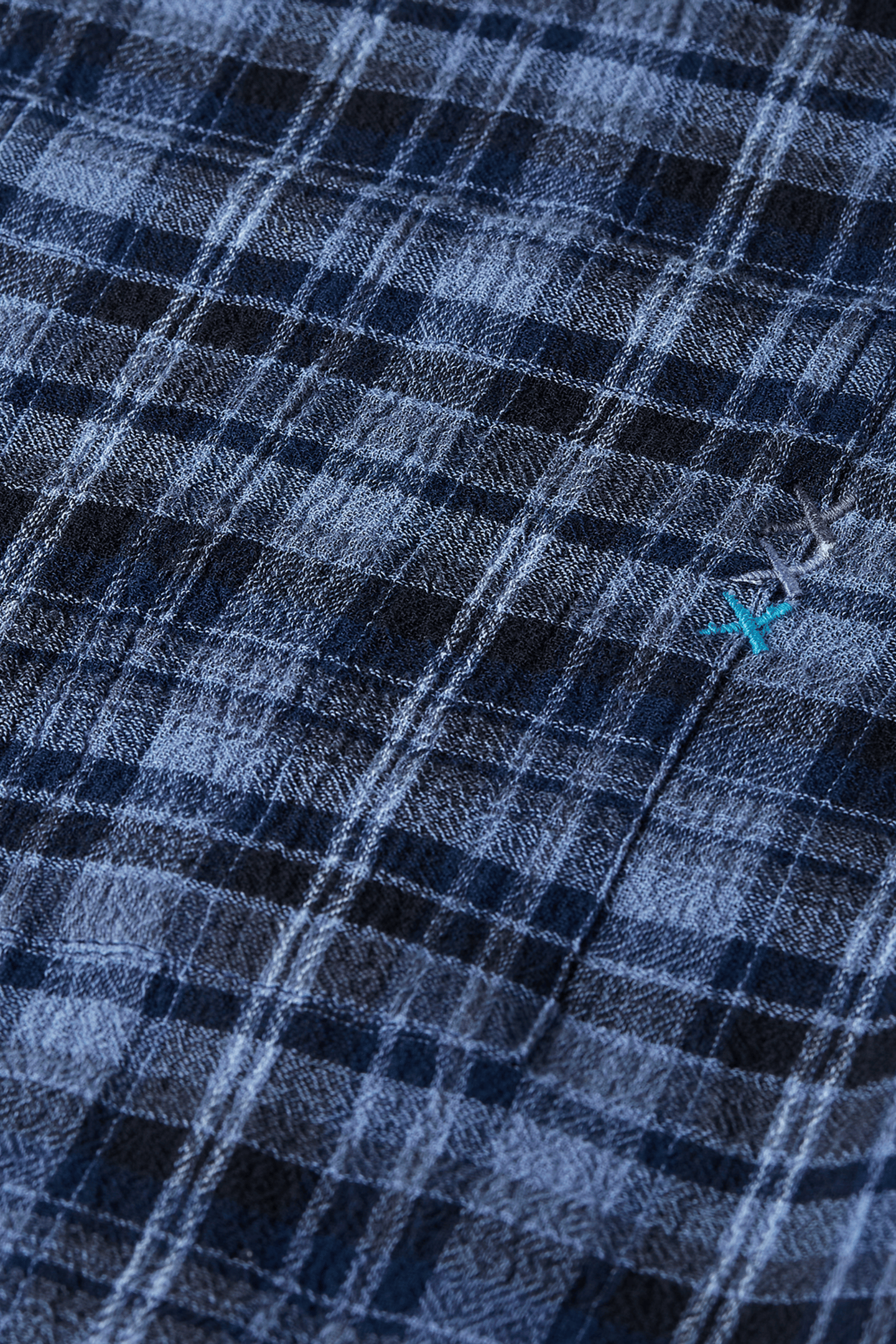 LIGHTWEIGHT FLANNEL CHECK RELAXEDFIT SHIRT NAVY 3