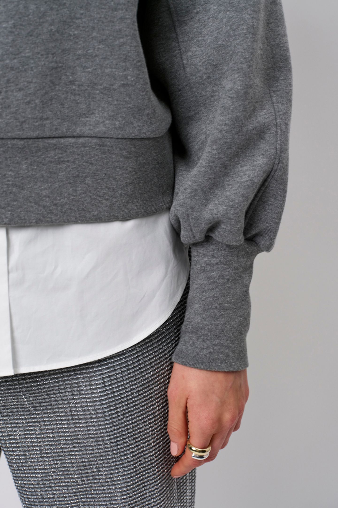 LISON LOGO SWEATER GRANITE GREY MELANGE 6