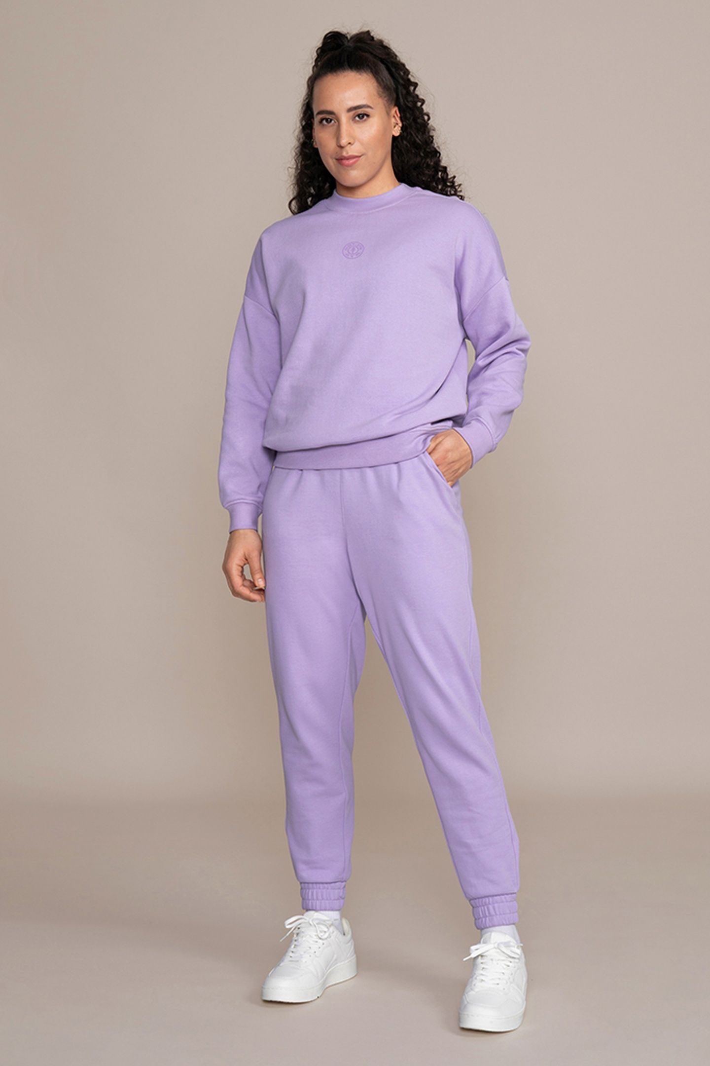 LADIES CLASSIC SWEATER LAVENDER 2
