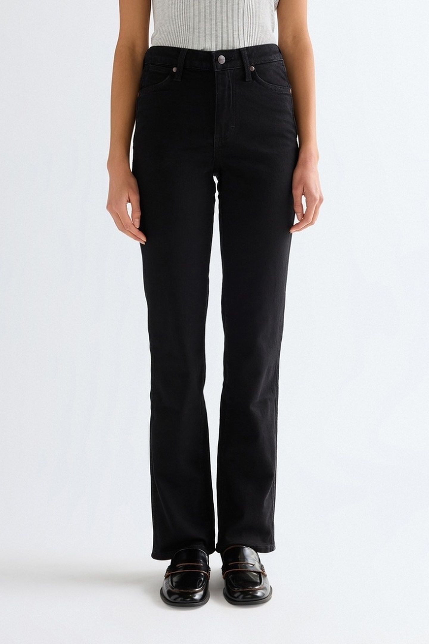 STRAIGHT BLACK JEANS DENIM BLACK 1