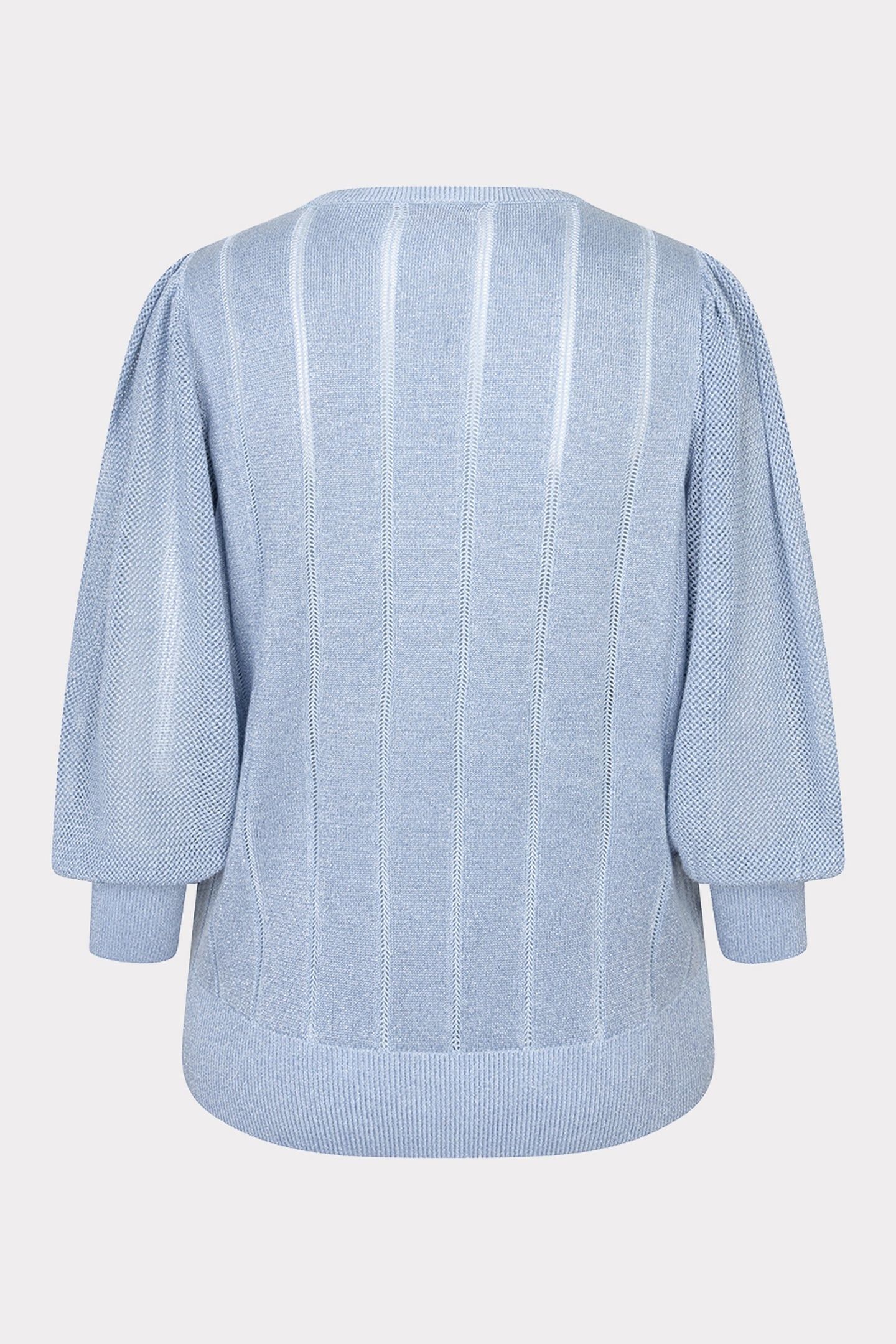 SWEATER SHORT PUFFSLEEVES LUREX BLUE 2