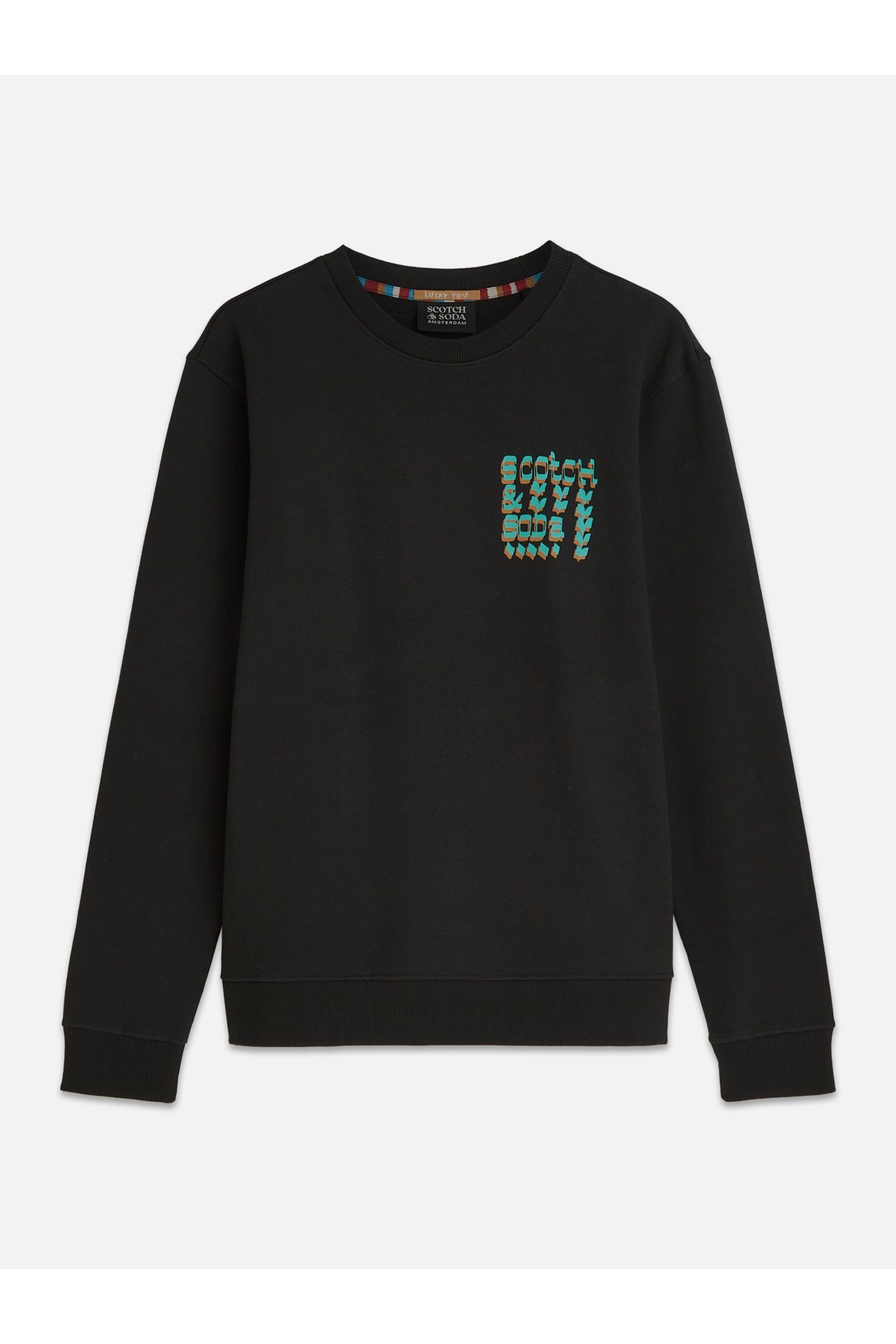 FRONT AND BACK ARTWORK REGULARFIT SWEATSHIRT BLACK 4