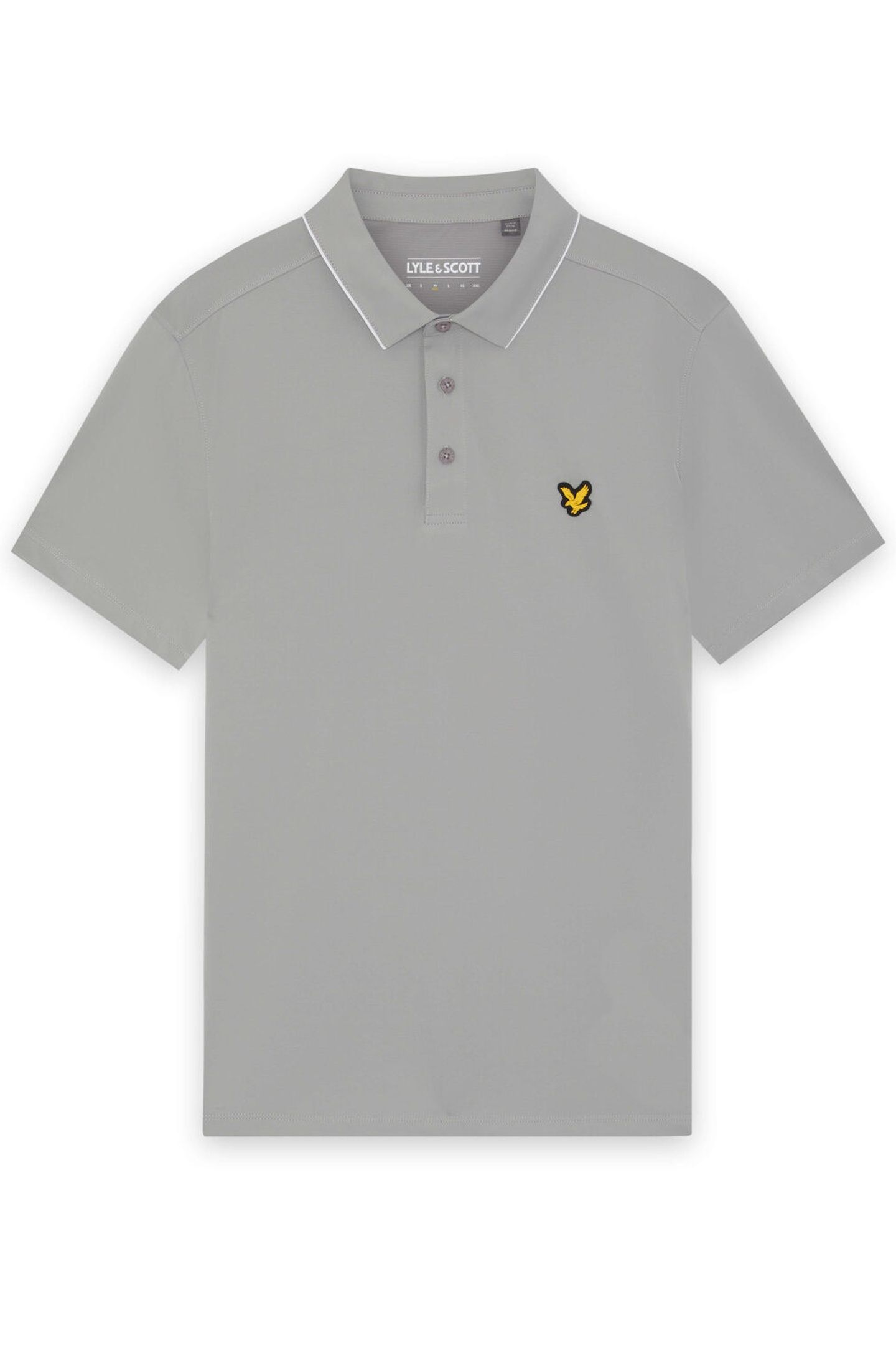 GOLF CONTRAST COLLAR POLO ULTIMATE GREY 4