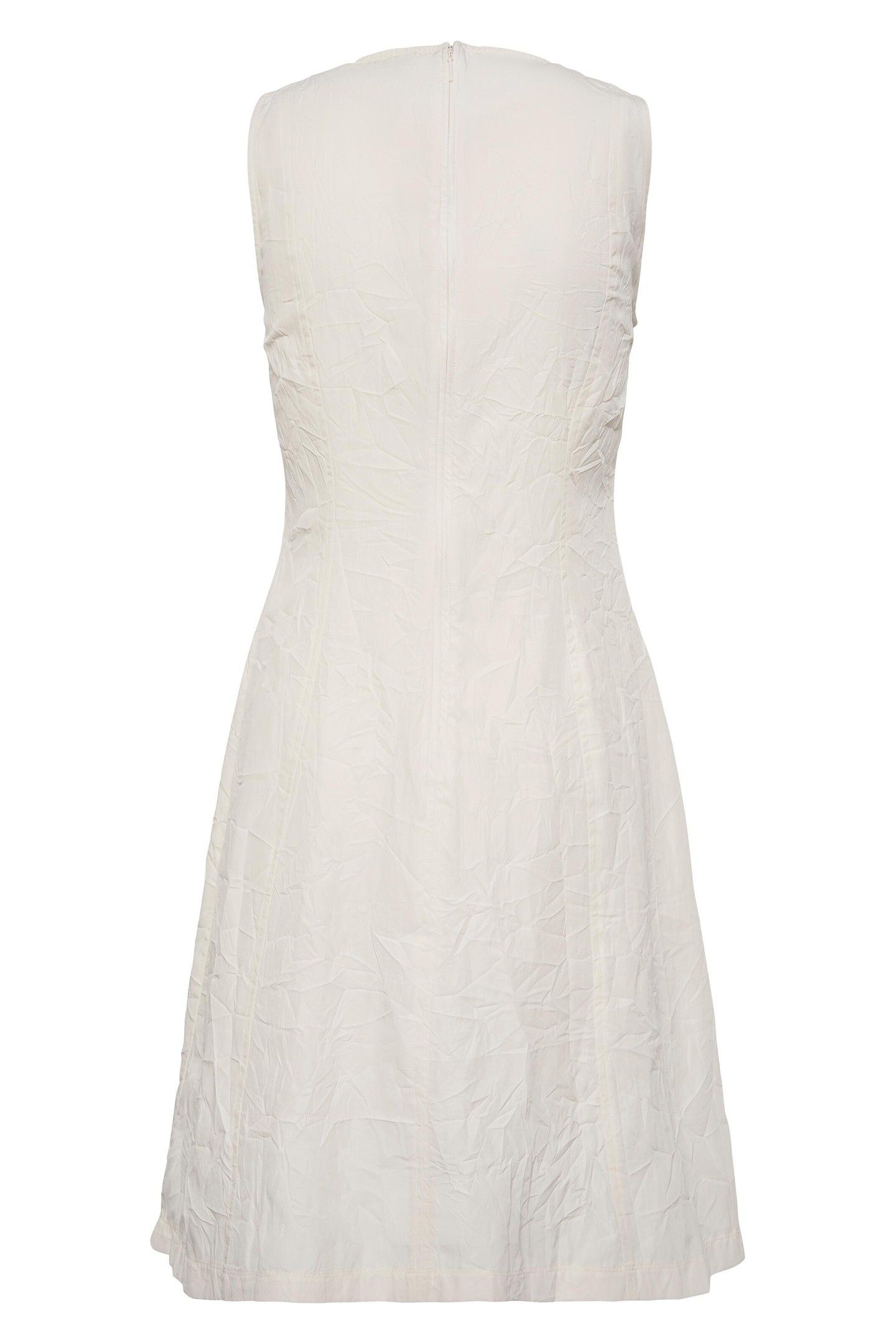LINEN PANEL SL MIDI DRESS WHITE SAND 2