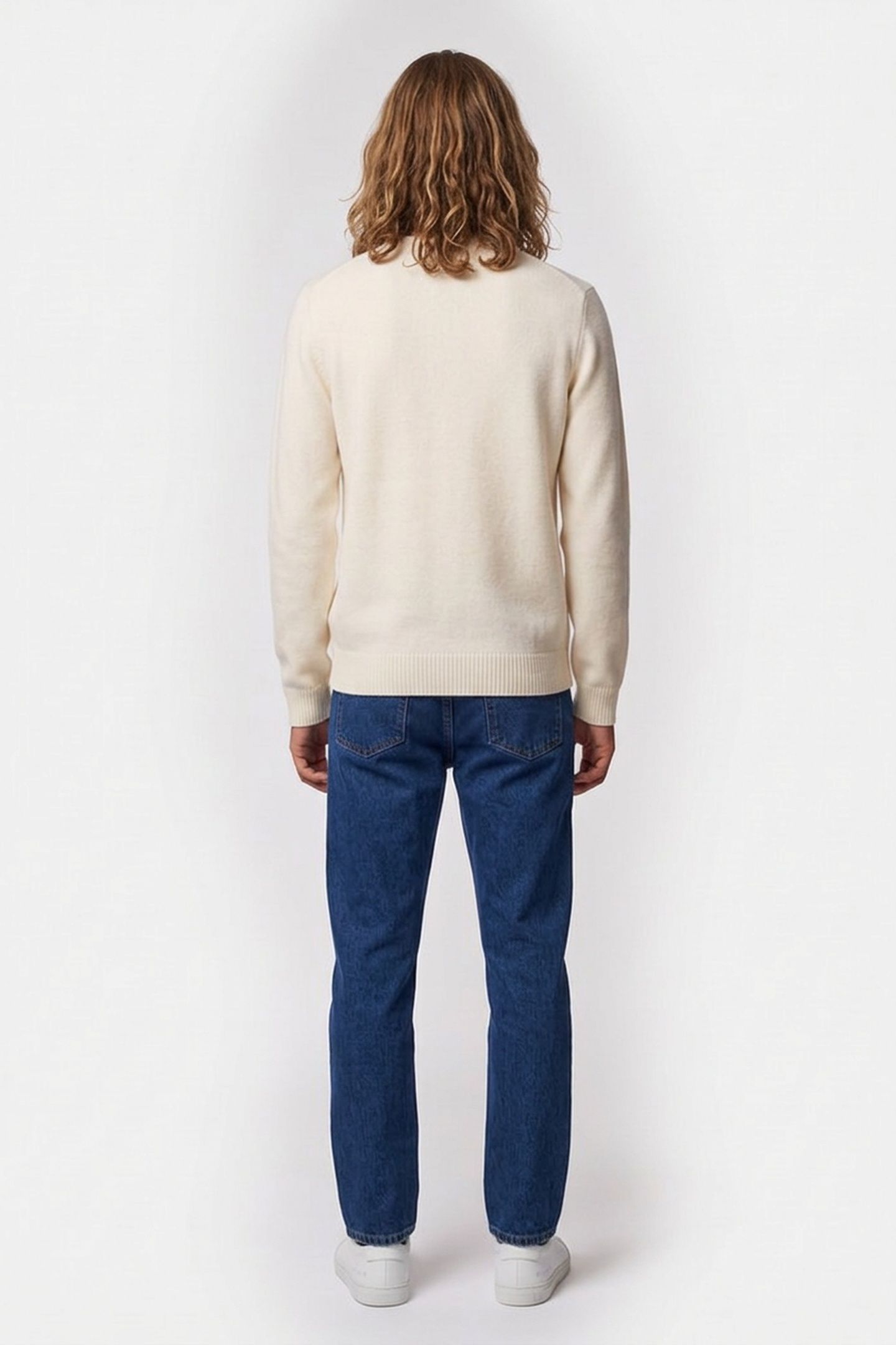 UNISEX SWEATER CREW NECK ECRU 4