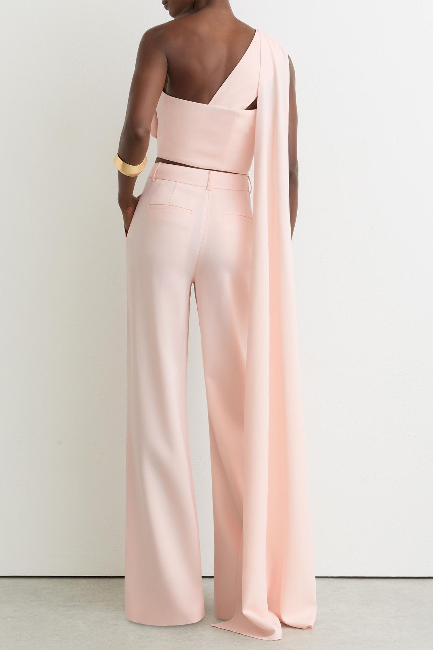 ONE SHOULDER COORD TOP PALE PINK 2