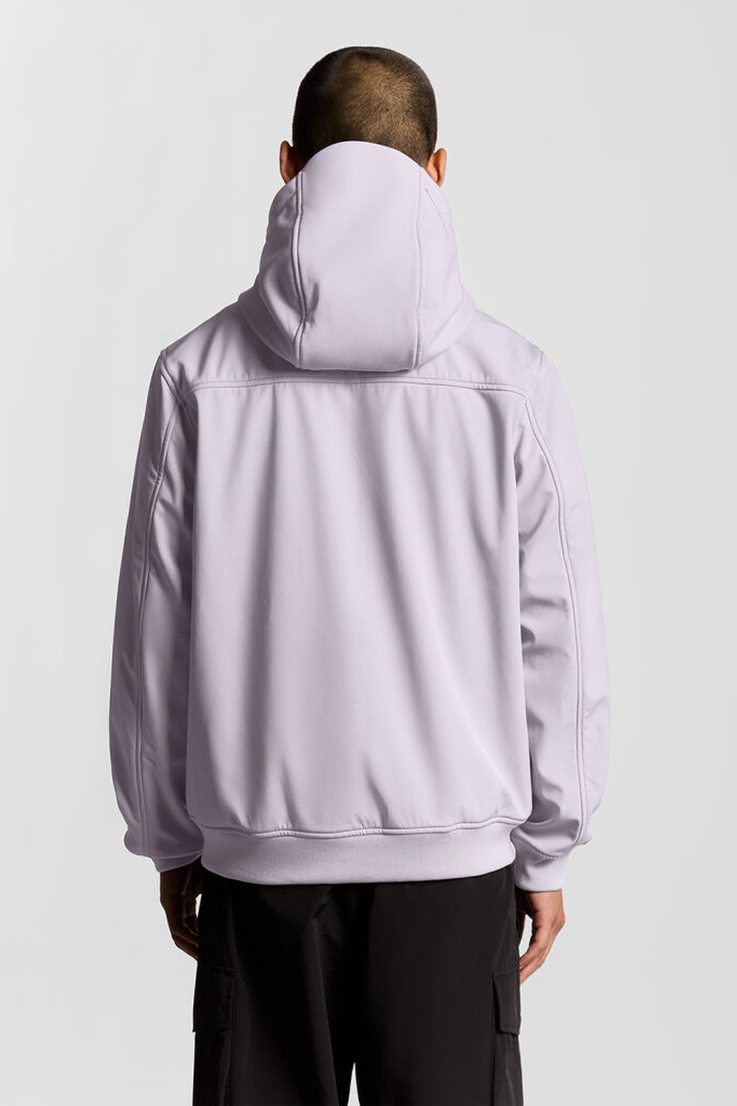 FLEECE BACK SOFTSHELL JACKET ASH LILAC 2