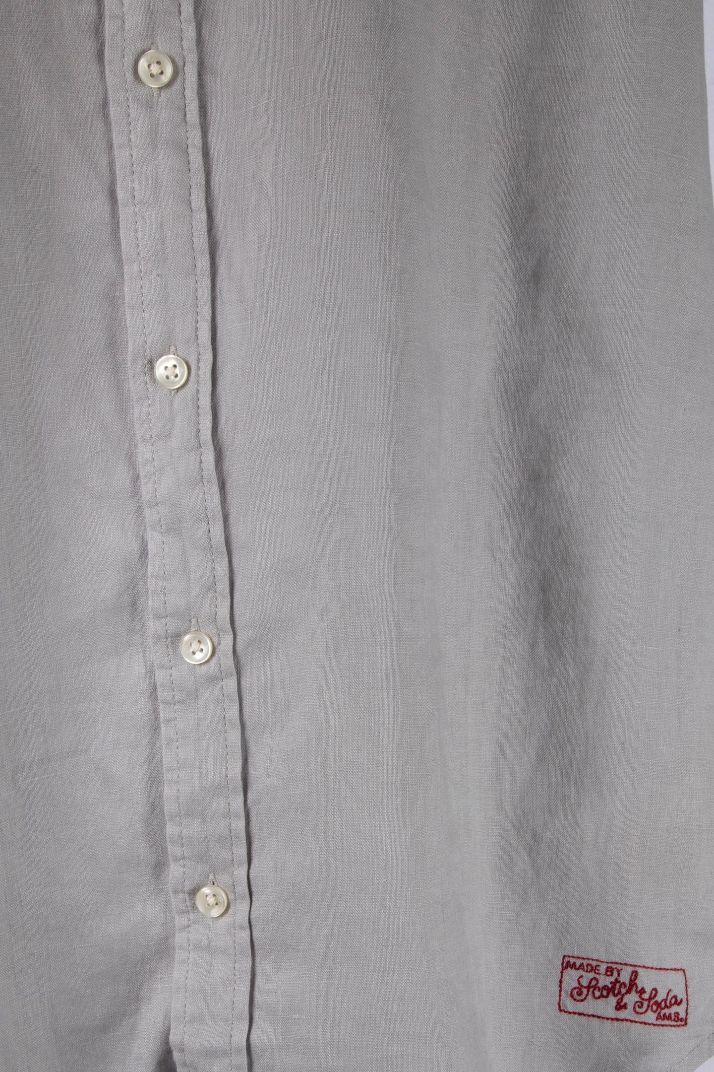 SEASONAL CORE LINEN REGULARFIT SHIRT MEDIUM GREY 5