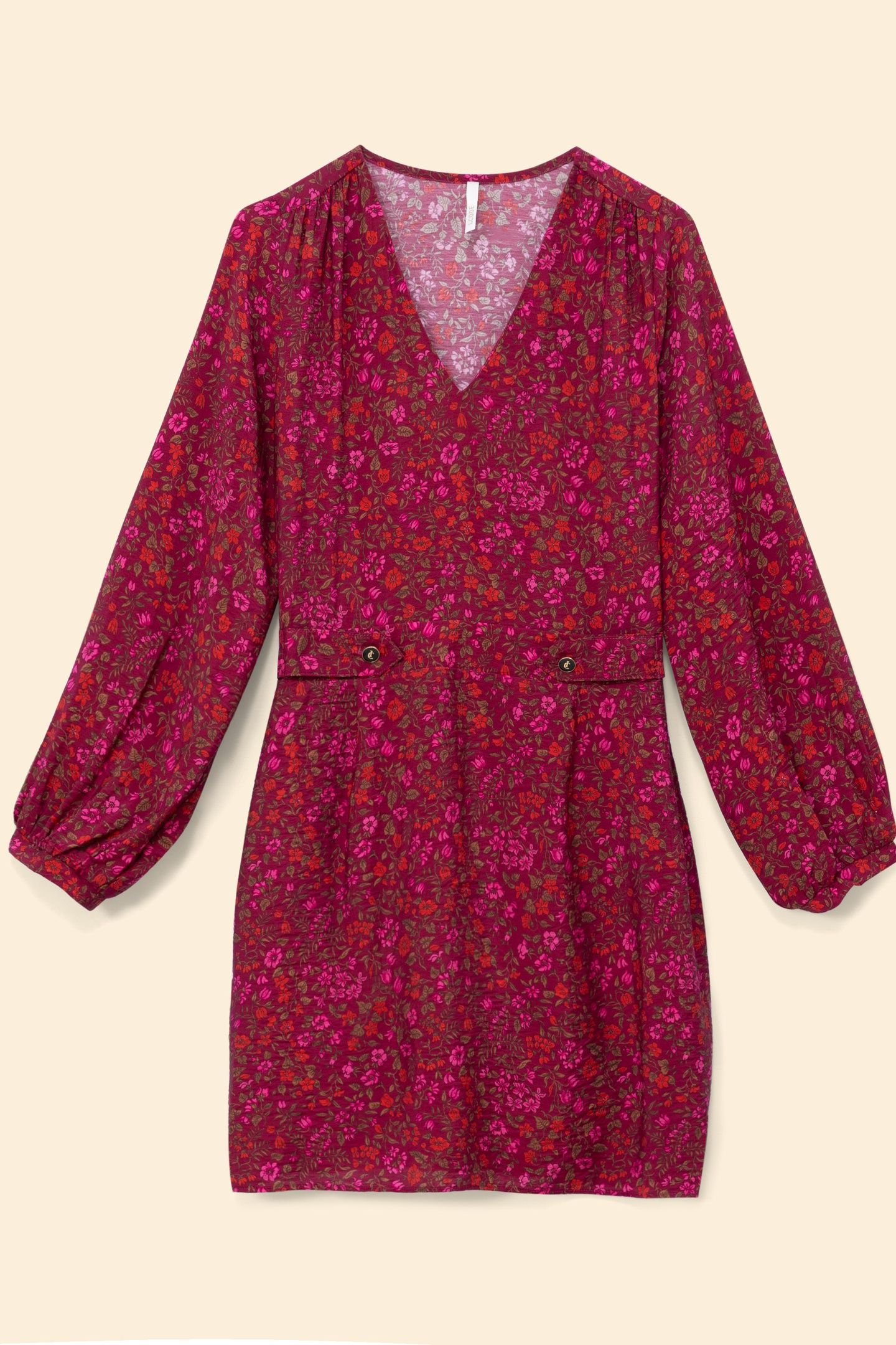 PINK DRESS WITH FLORAL PRINT 4