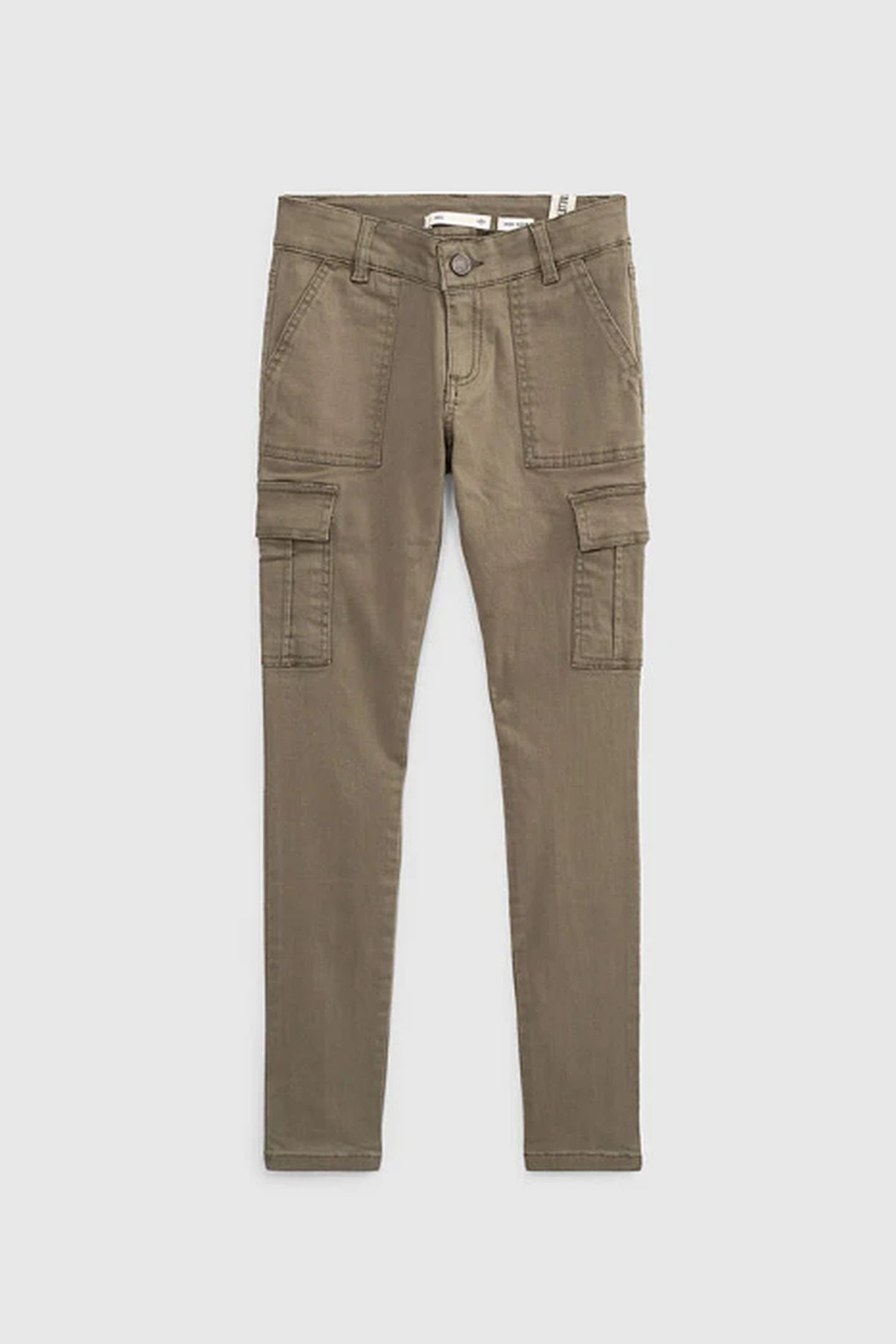 GIRLS’ KHAKI HIGH.WAISTED COMBAT TROUSERS 2