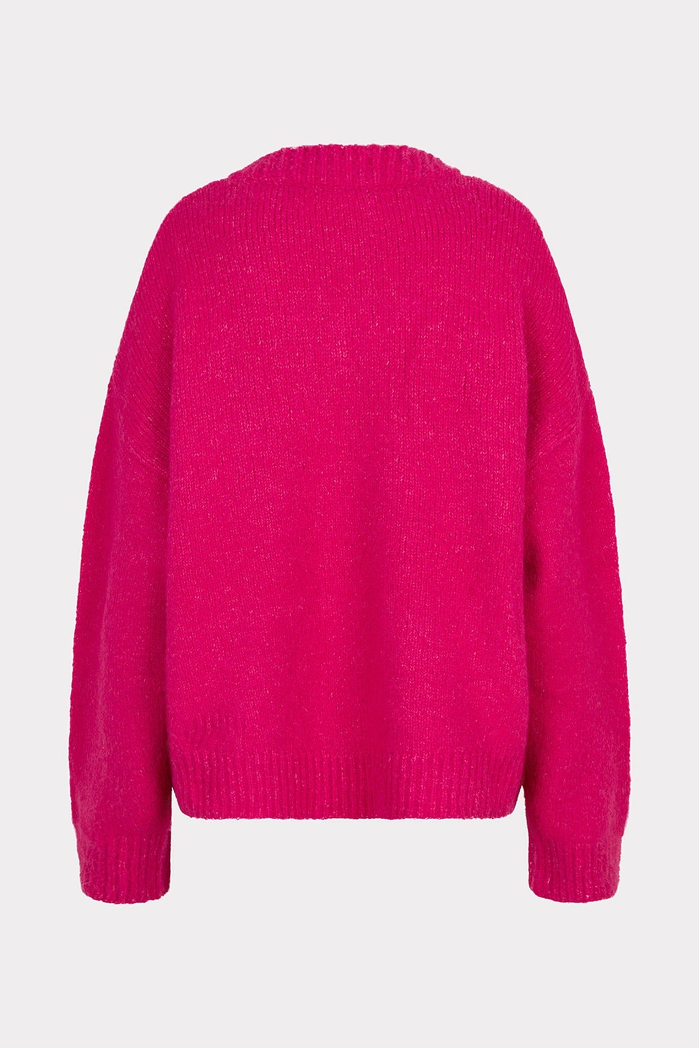 SWEATER V-NECK BROOCH FRAMBOISE 7