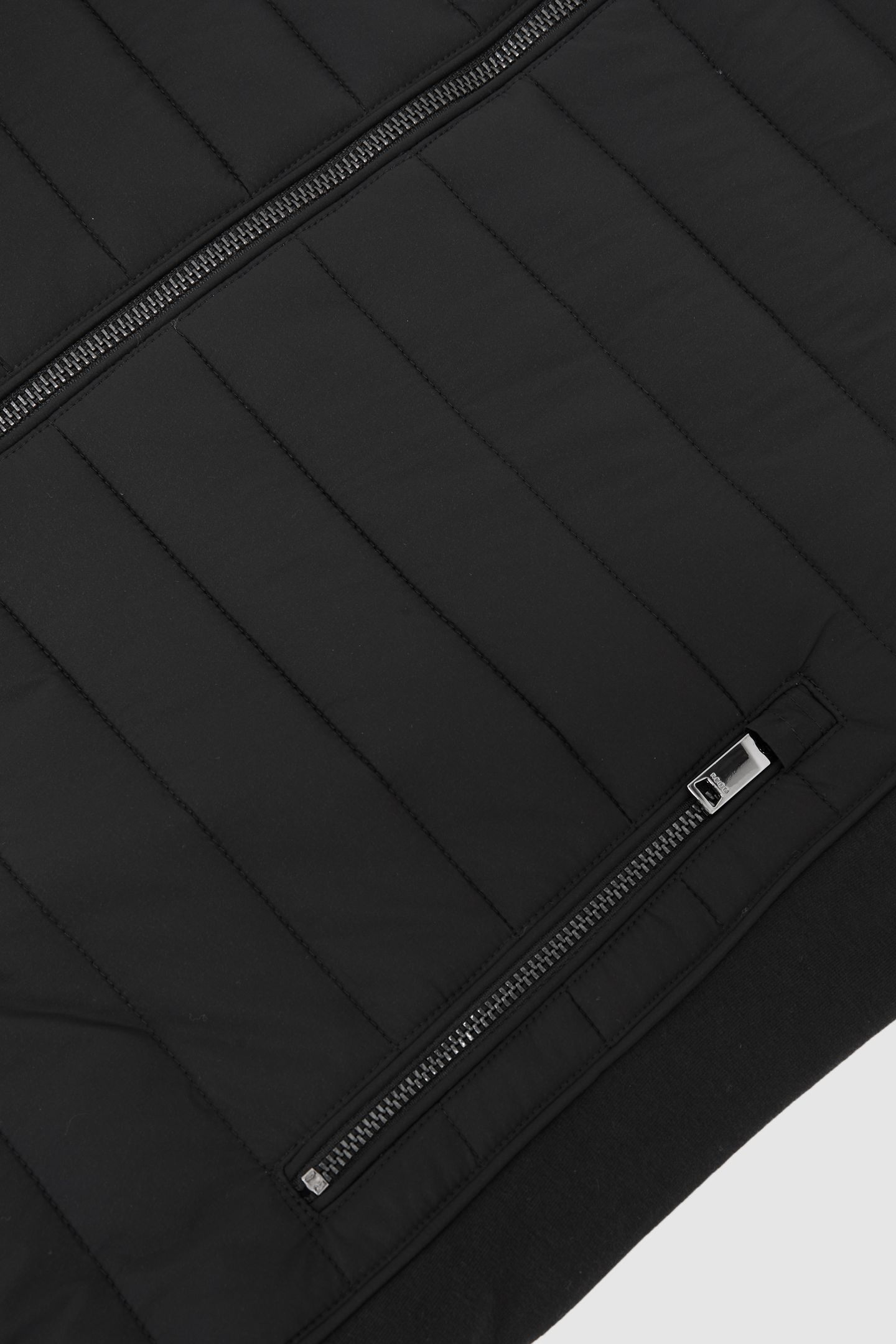LS ZIP THROUGH GILET BLACK 5