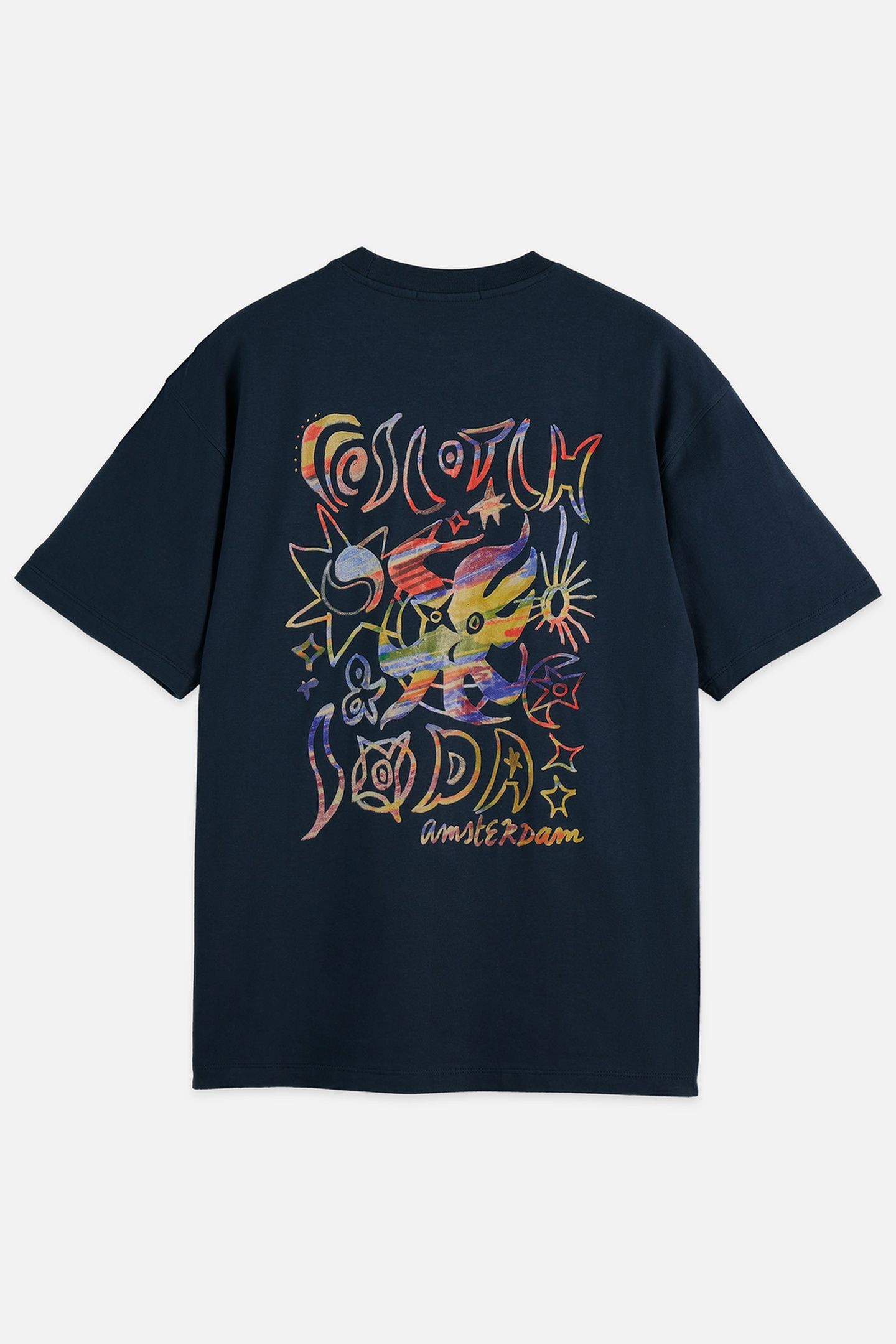 FRONT AND BACK ARTWORK RELAXED-FIT T-SHIRT BLACK 2