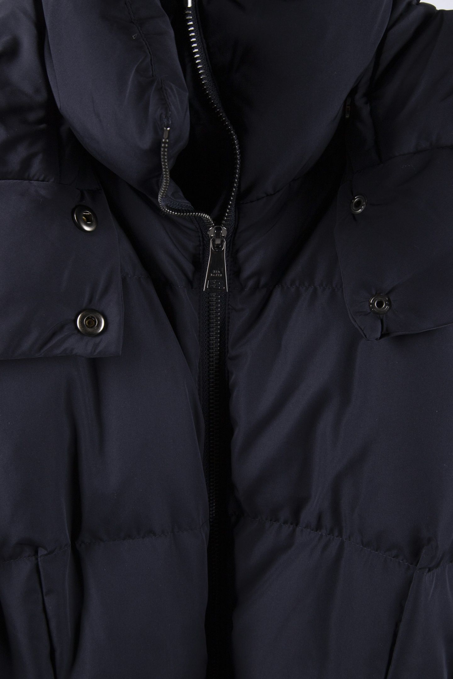 RESPONSIBLE DOWN QUILTED JACKET WITH HOOD NAVY 4