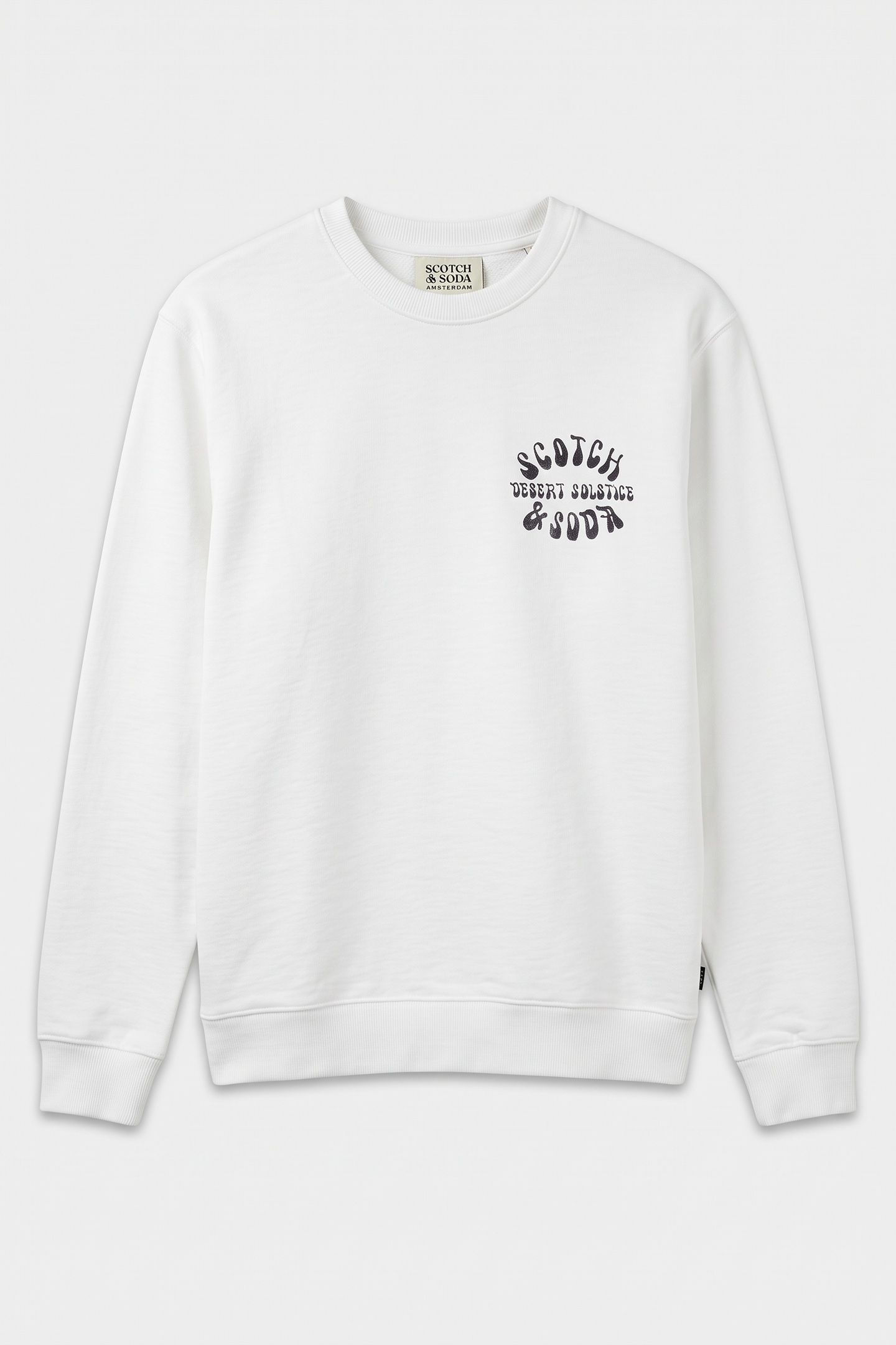 LEFT CHEST LOGO REGULAR-FIT SWEATSHIRT WHITE/PASTEL 3