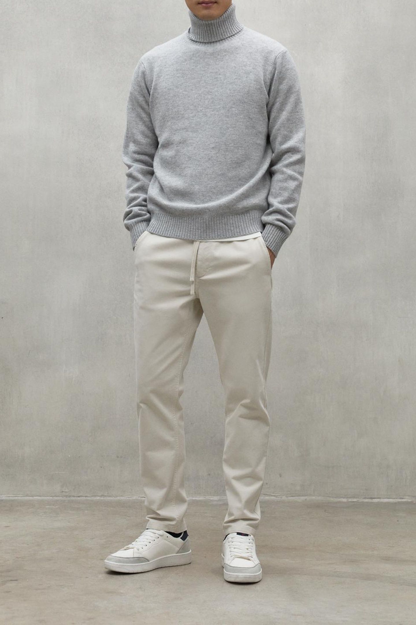 BRUNALF KNIT LIGHT GREY MELANGE 3