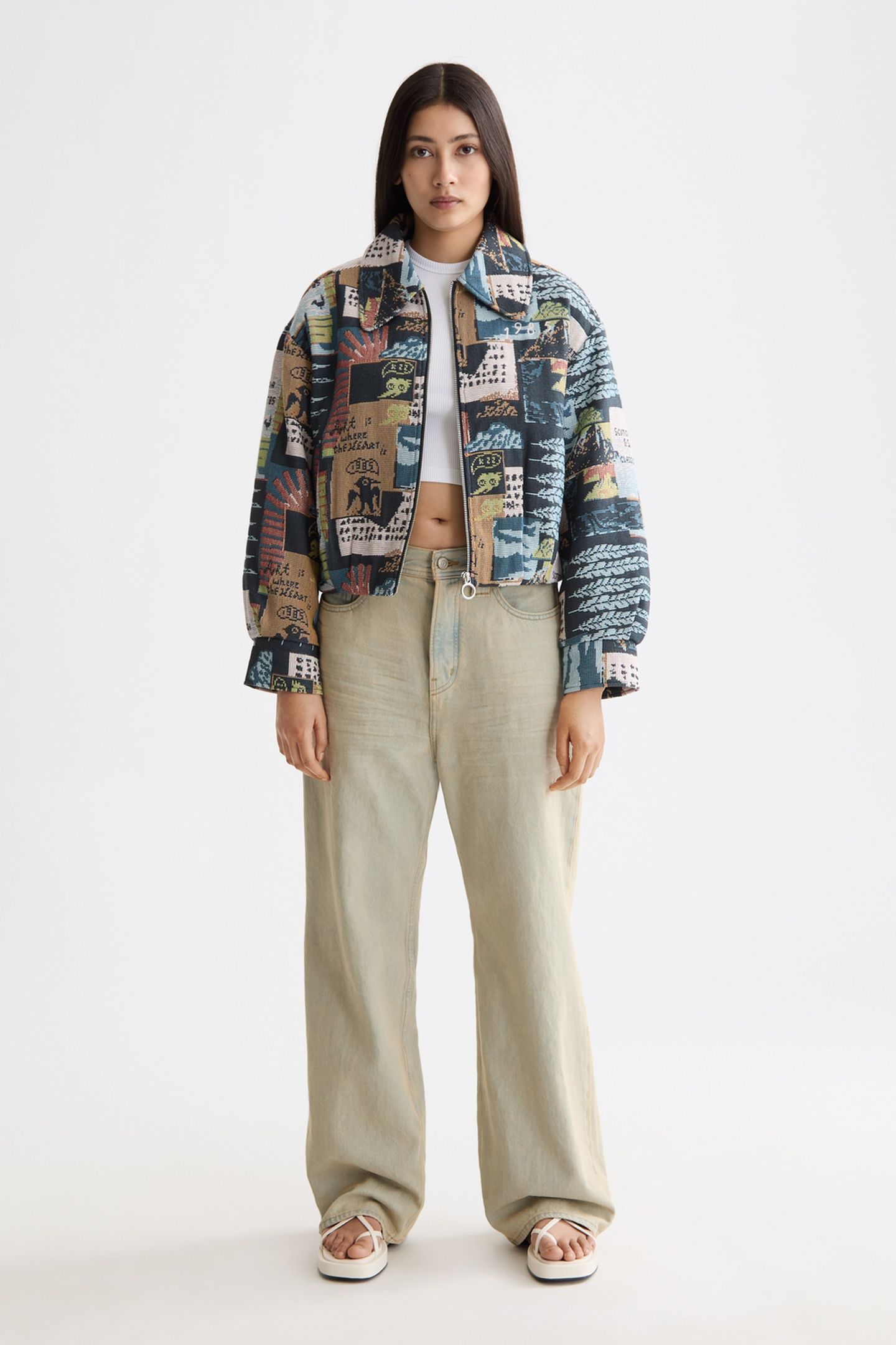 COLLAGE JACQUARD JACKET ART DEPT COLLAGE MULTICOLOR 3