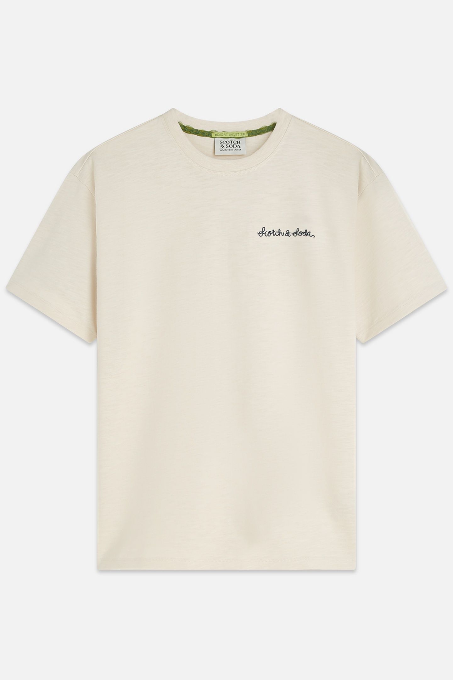 SLUBYARN CHEST POCKET ARTWORK RELAXEDFIT TSHIRT LIGHT BEIGE 1
